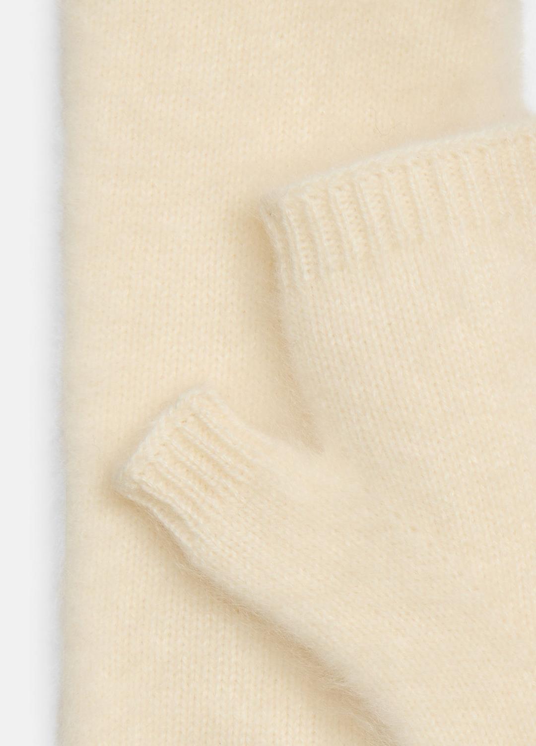 Brushed Cashmere Arm Warmers in Gloves - IVORY | VINCE Women