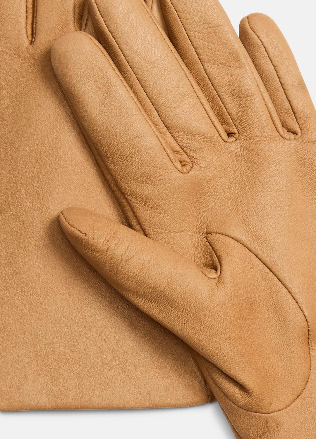 Cashmere-Lined Short Leather Glove in Gloves - BRUNA | VINCE Women