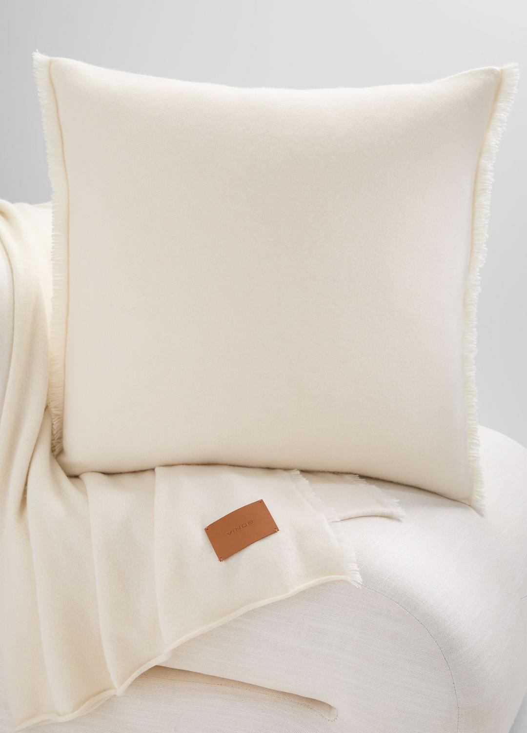 Cashmere Reverse Jersey Pillow in Pillows & Blankets - BLANC | VINCE Women