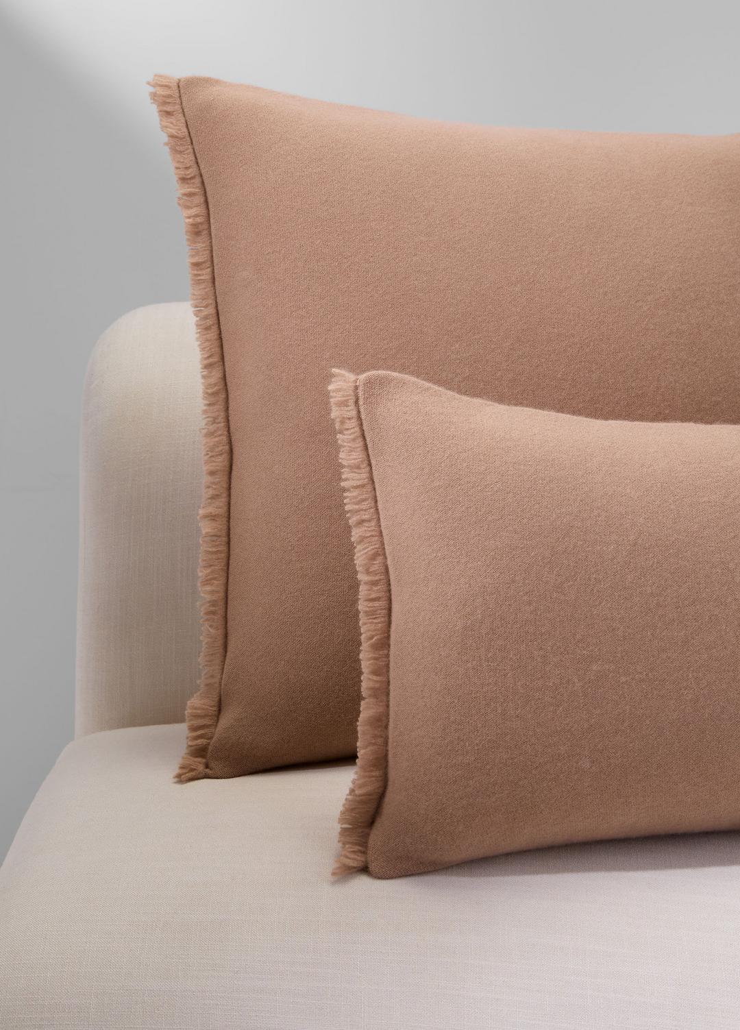 Cashmere Reverse Jersey Pillow in Pillows & Blankets - CAMEL | VINCE Women