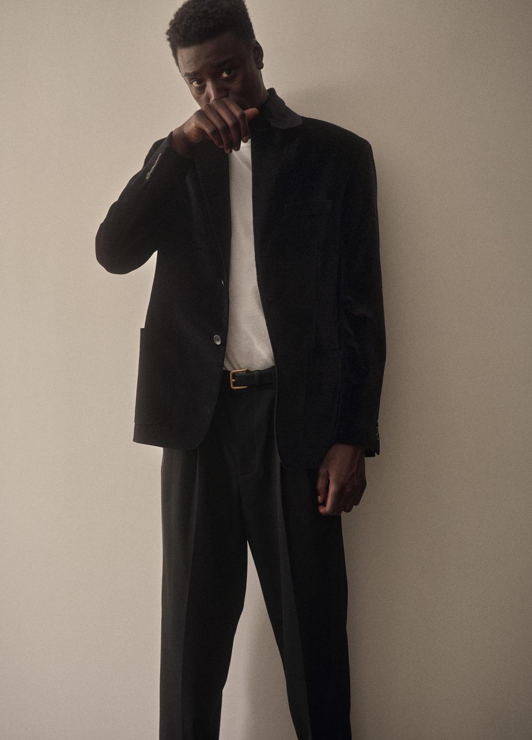 Cotton Velvet Classic Sport Coat in Blazers - BLACK | VINCE Men