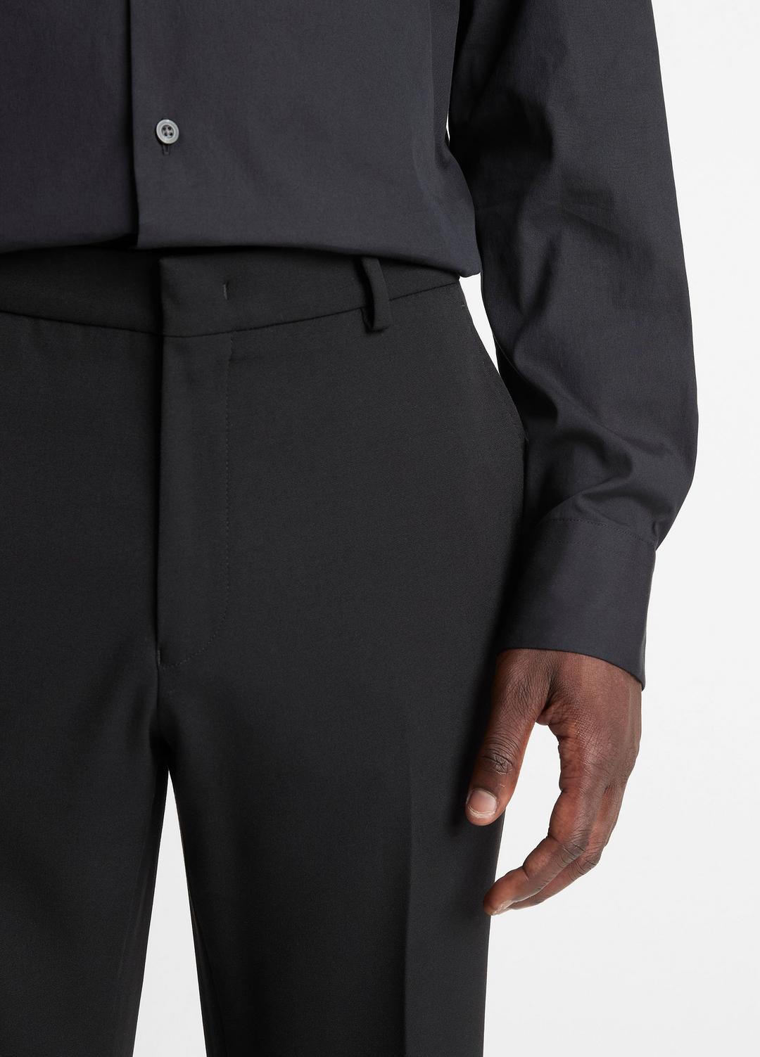 Stretch-Wool Classic Pant in Trousers - BLACK | VINCE Men