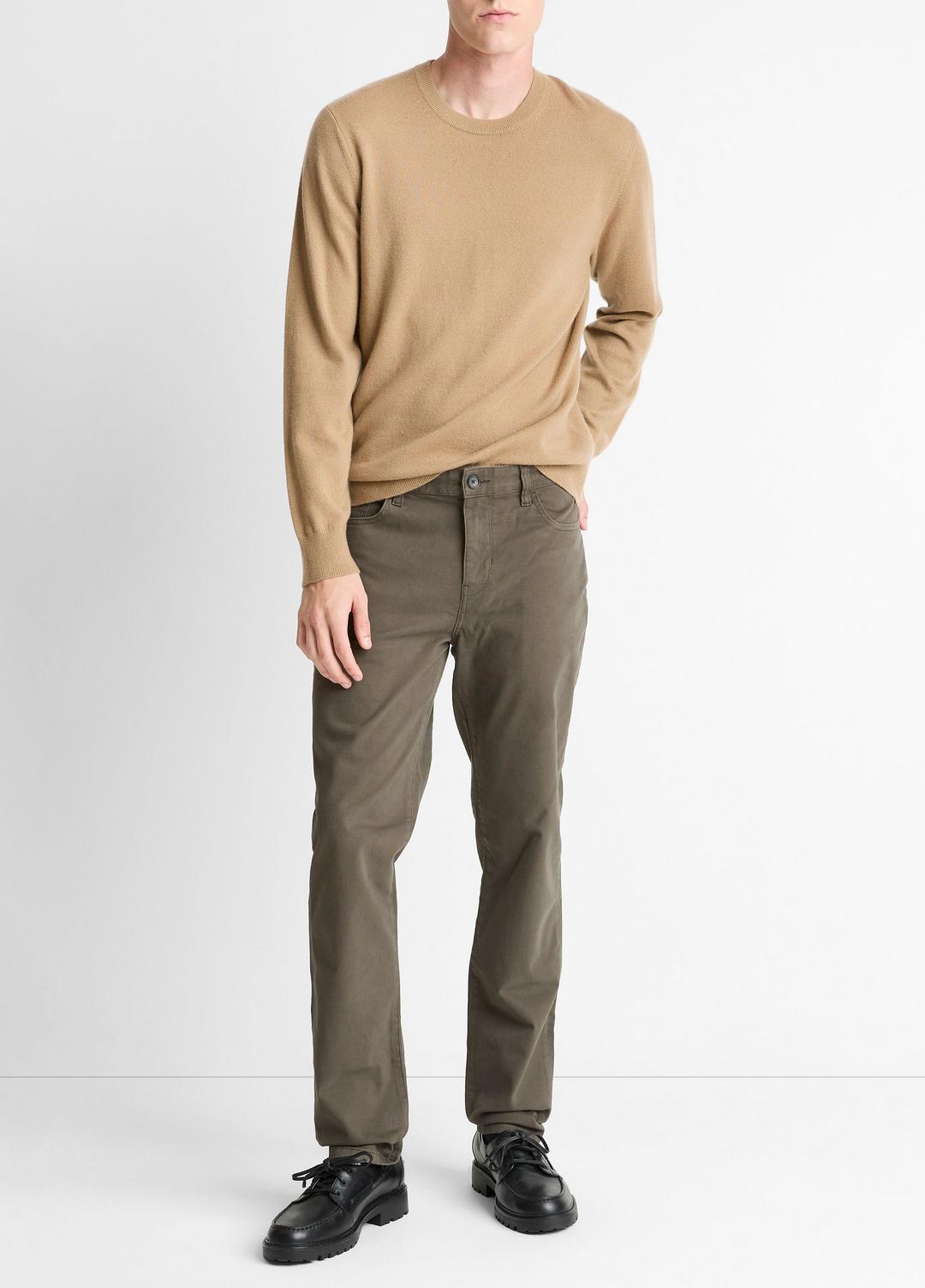 Cashmere Crew Neck Sweater in Crew Neck - CAMELETTO | VINCE Men