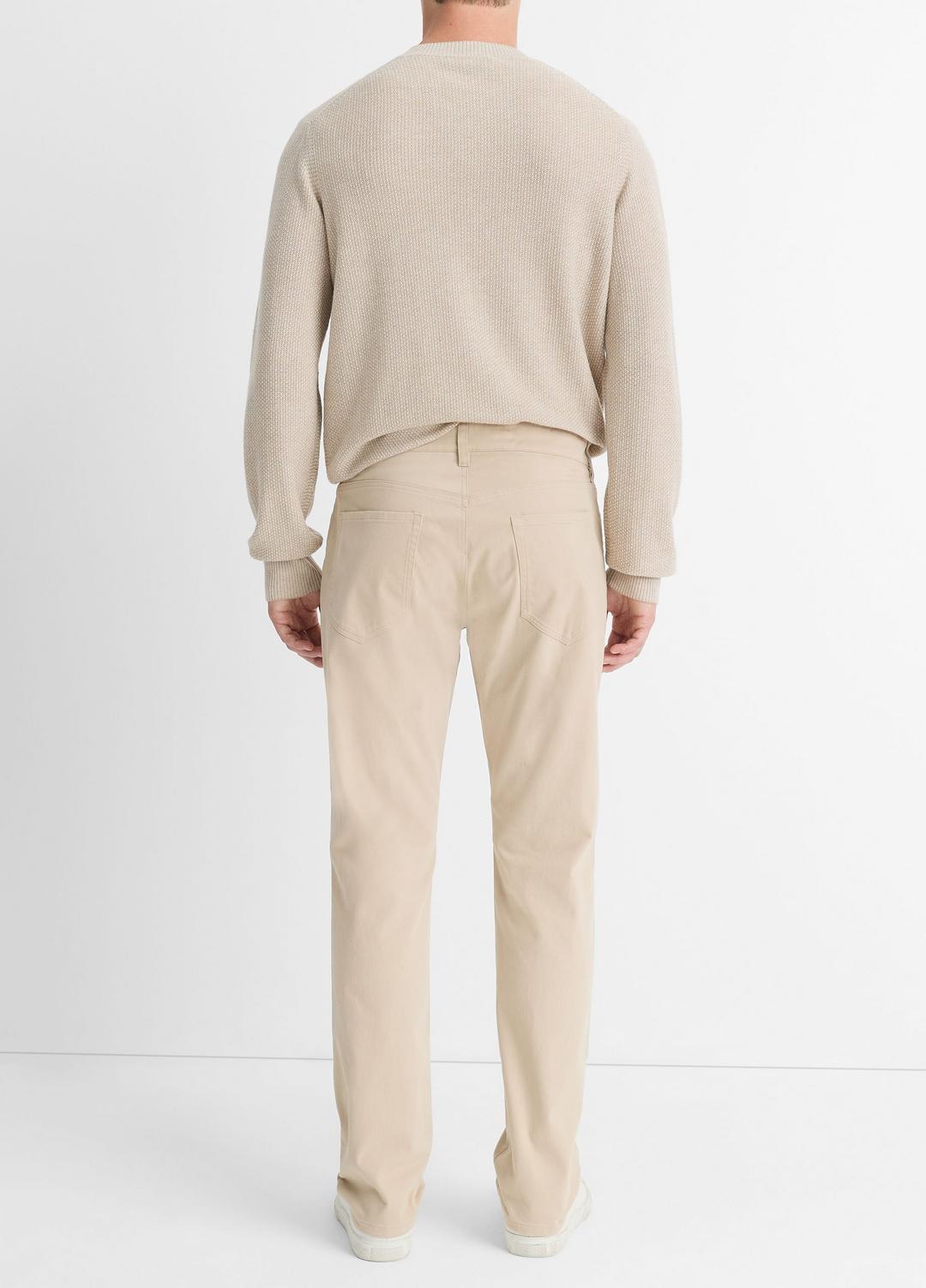 Dylan Slim 5-Pocket Peached Stretch-Cotton Pant in Trousers - CAHUENGA KHAKI | VINCE Men