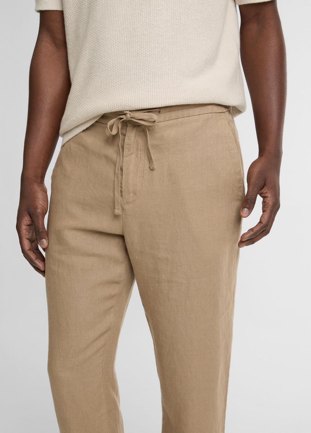 Lightweight Hemp Pant in Trousers - TEAK | VINCE Men
