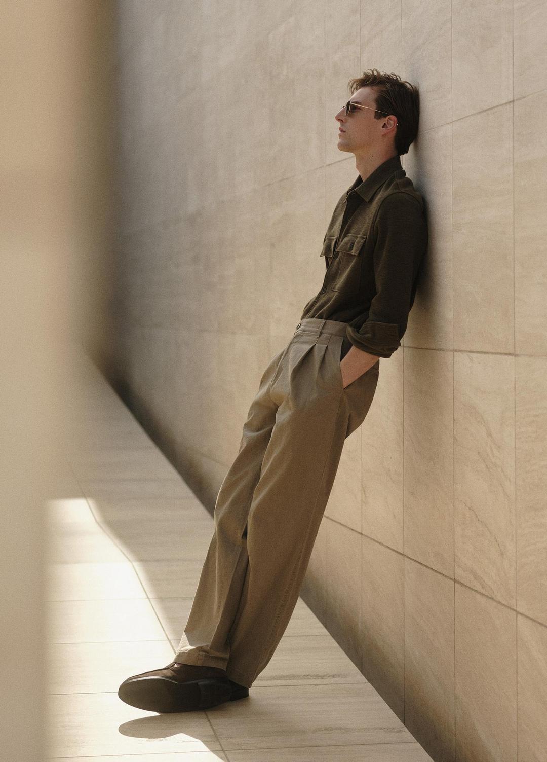 Double-Slub Cotton-Blend Shirt Jacket in Jackets - MOSS | VINCE Men