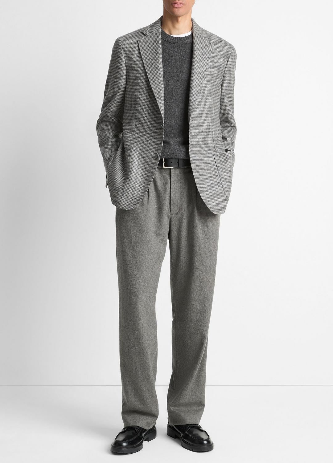 Houndstooth Cashmere Relaxed Sport Coat in Blazers - GREY/BROWN | VINCE Men