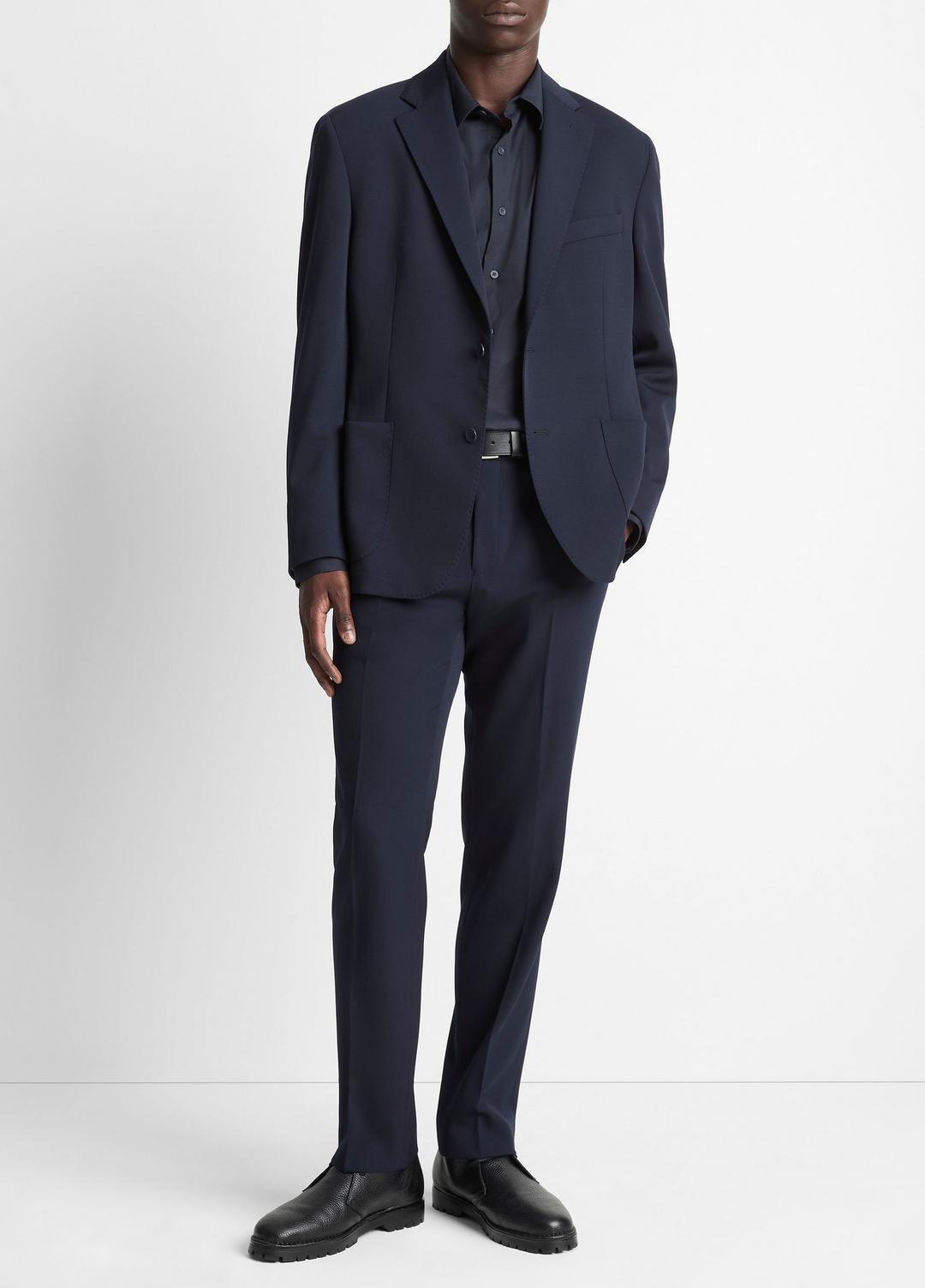 Stretch-Wool Relaxed Sport Coat in Blazers - COASTAL BLUE | VINCE Men