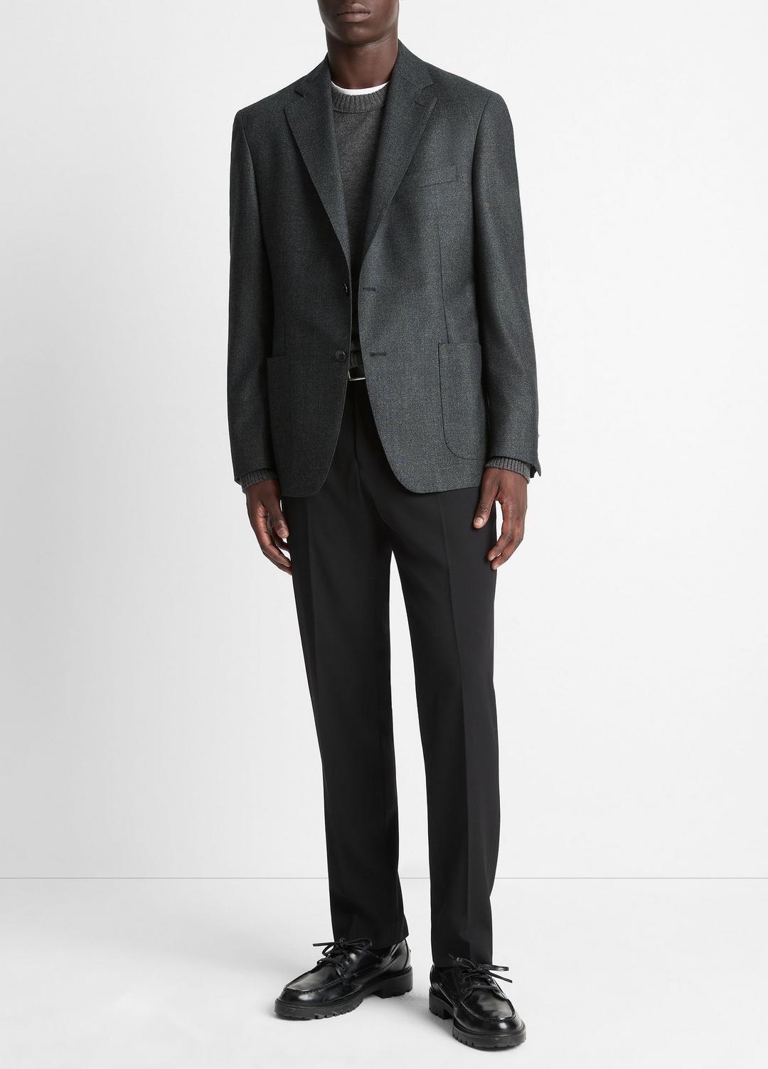 Wool Relaxed Sport Coat in Blazers - CHARCOAL | VINCE Men