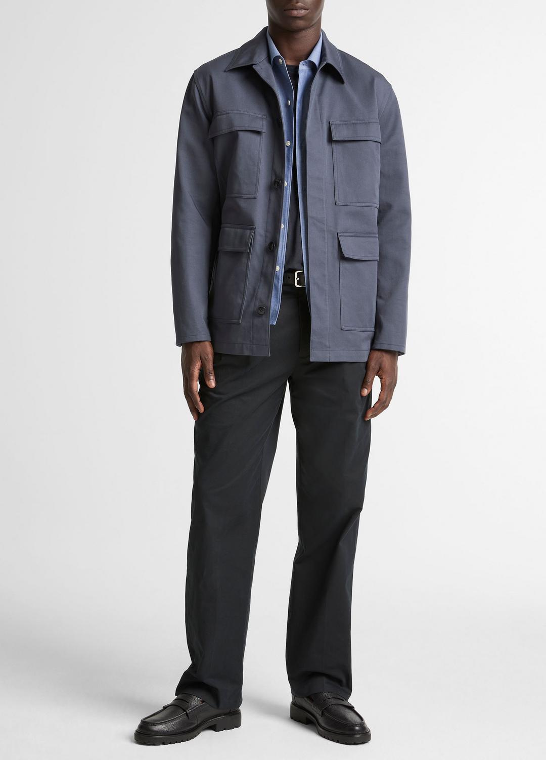 Brushed Cotton Twill Chore Coat in Coats - STUDIO | VINCE Men