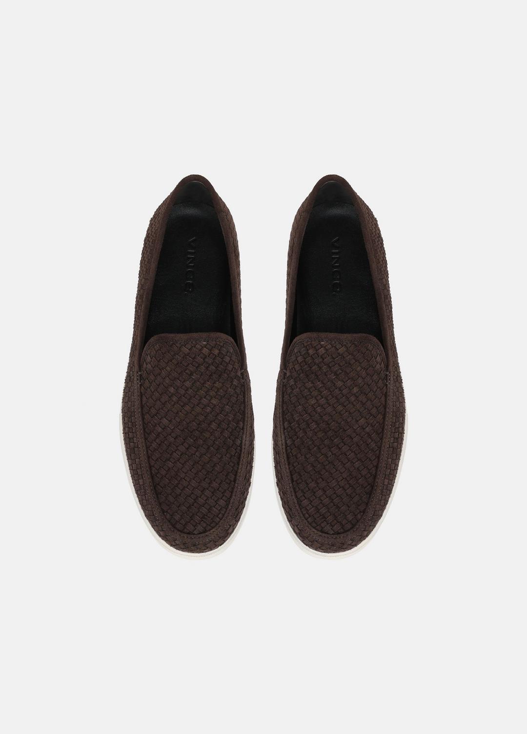 Sonoma Woven Suede Loafer in Loafers - COCOA BROWN | VINCE Men