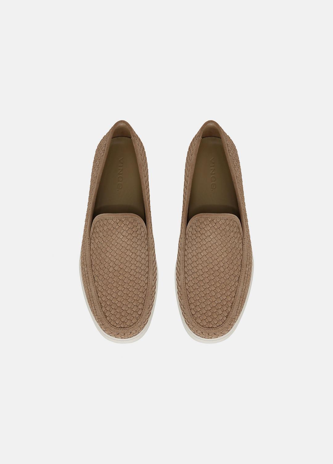 Sonoma Woven Suede Loafer in Loafers - NEW CAMEL | VINCE Men