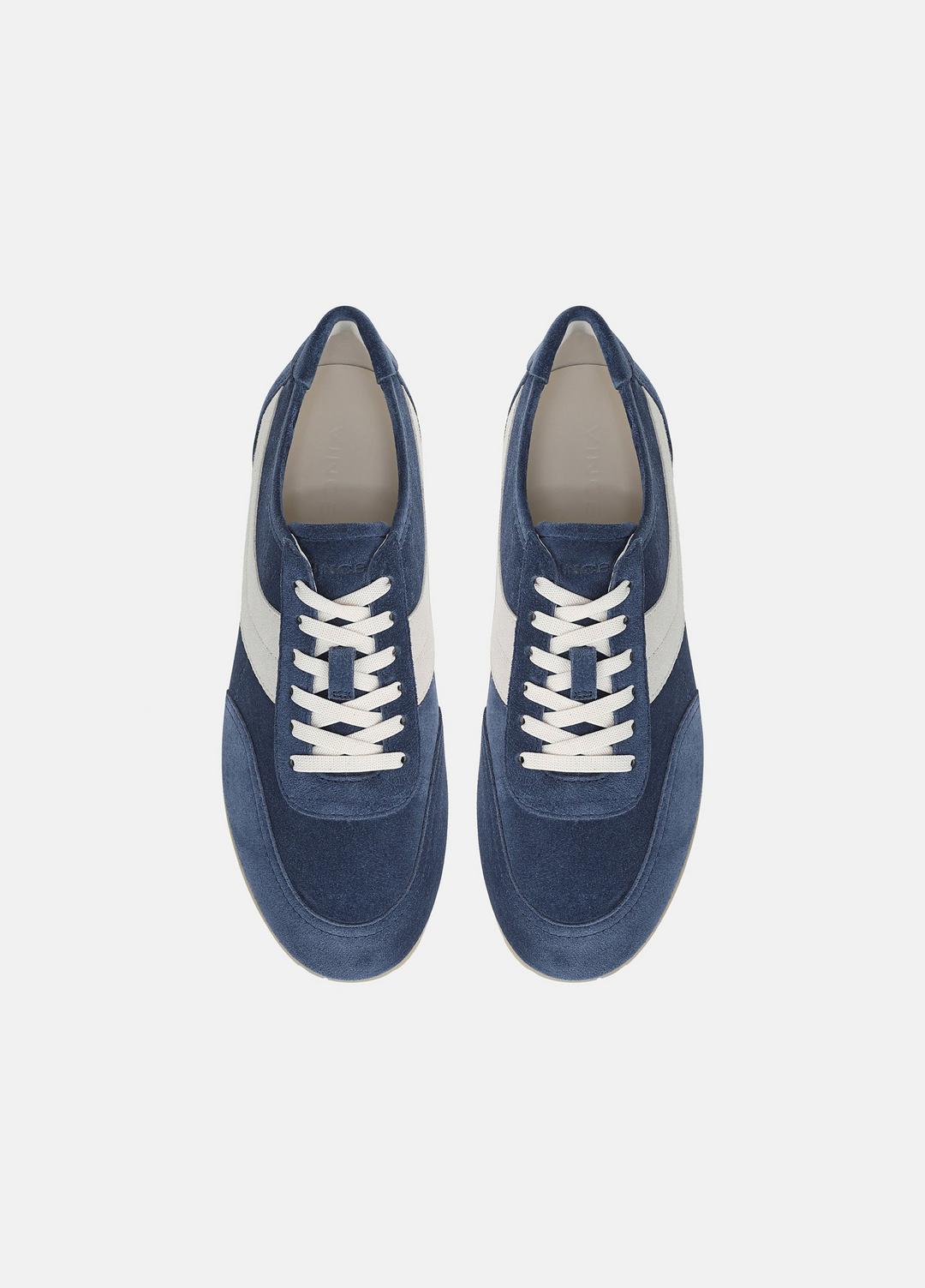 LA Suede & Leather Runner Sneaker in Sneakers - HEATHER RIPPLE/HORCHATA | VINCE Men