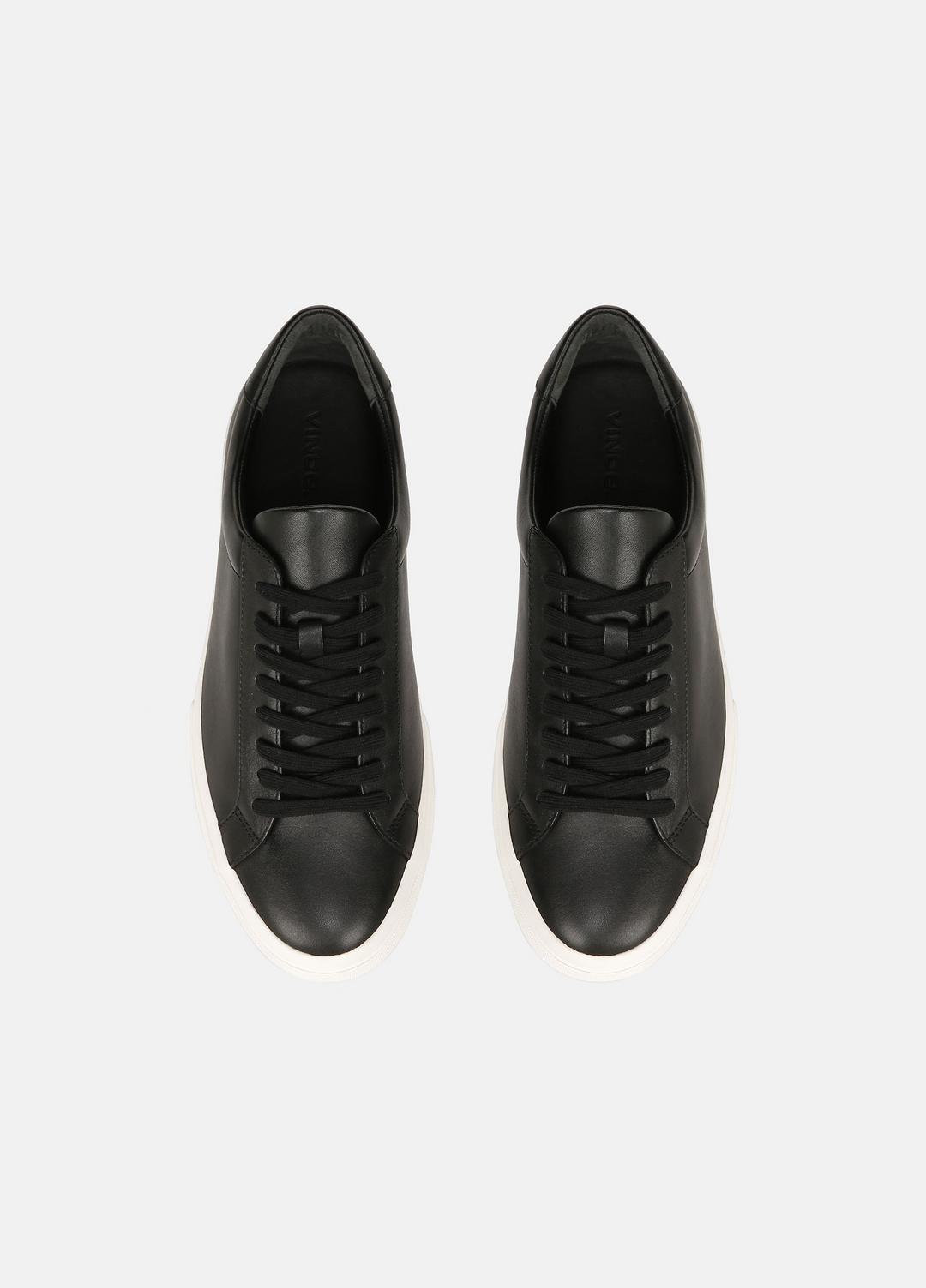 Fulton Leather Sneaker in Sneakers - BLACK | VINCE Men