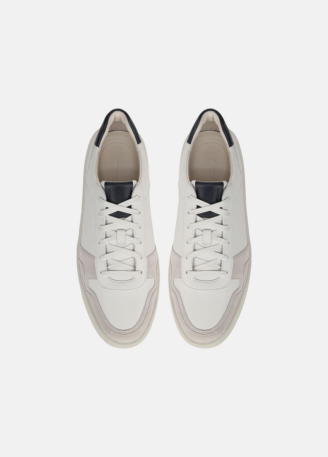 Peyton Leather Sneaker in Sneakers - CHALK WHITE/HORCHATA/NIGHT BLUE | VINCE Men