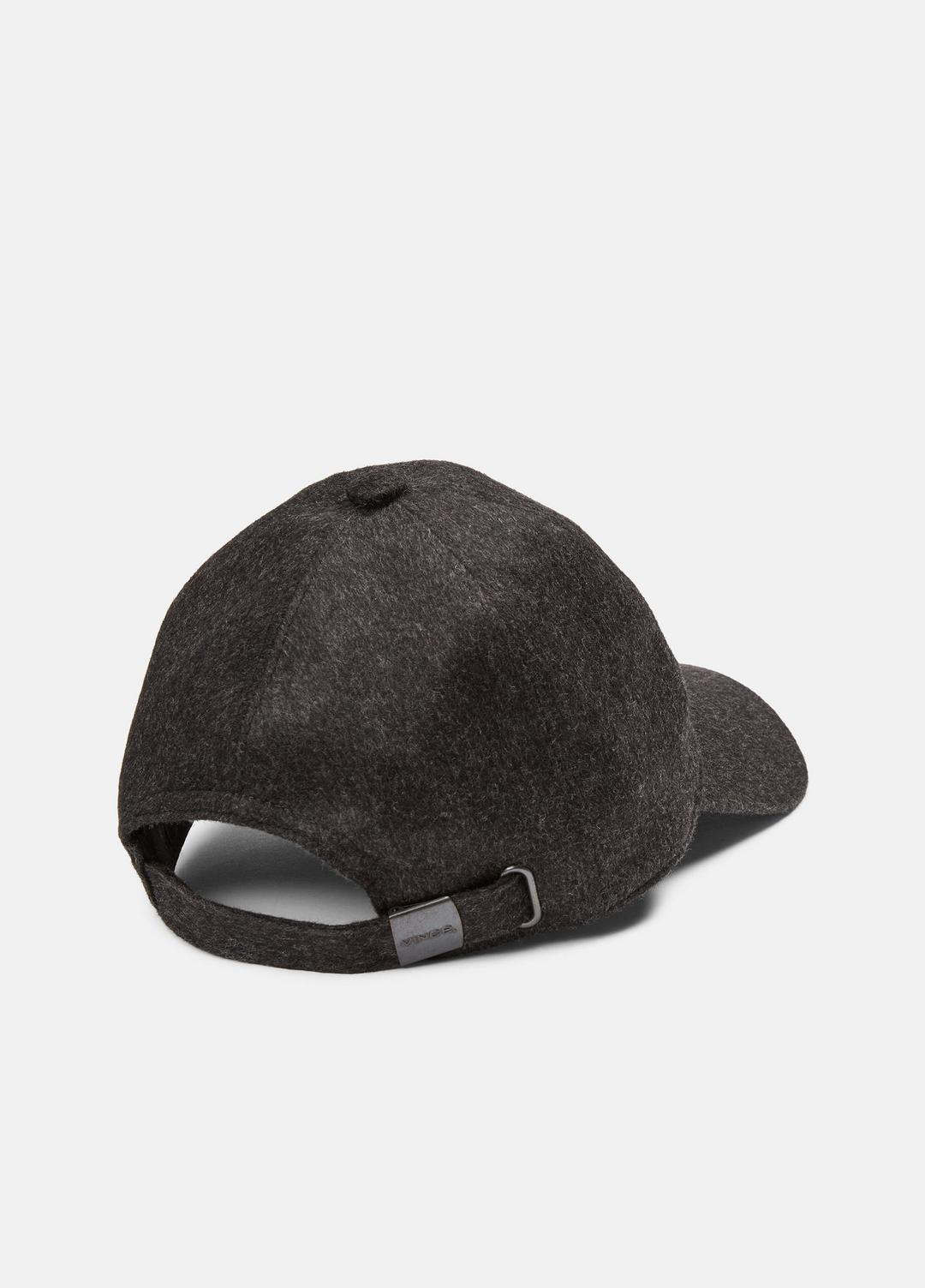 Cashmere Baseball Cap in Scarves & Hats - HEATHER CHARCOAL | VINCE Men