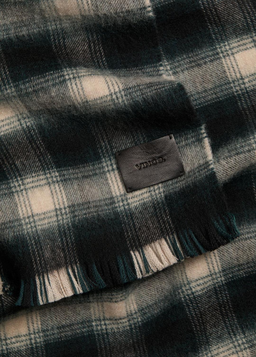 Brushed Plaid Wool Scarf in Scarves & Hats - COUNTRY RACER | VINCE Men