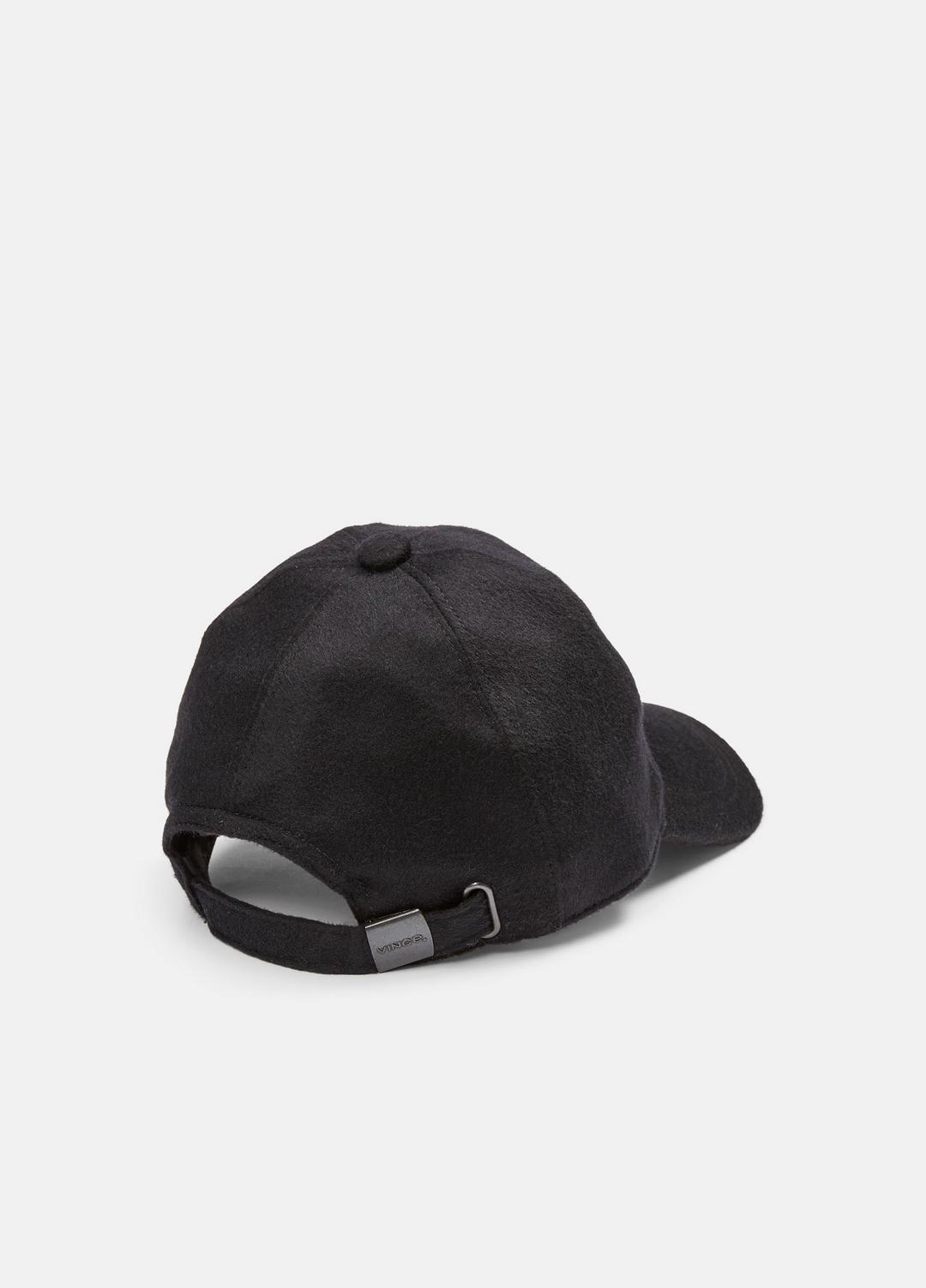 Cashmere Baseball Cap in Scarves & Hats - BLACK | VINCE Men