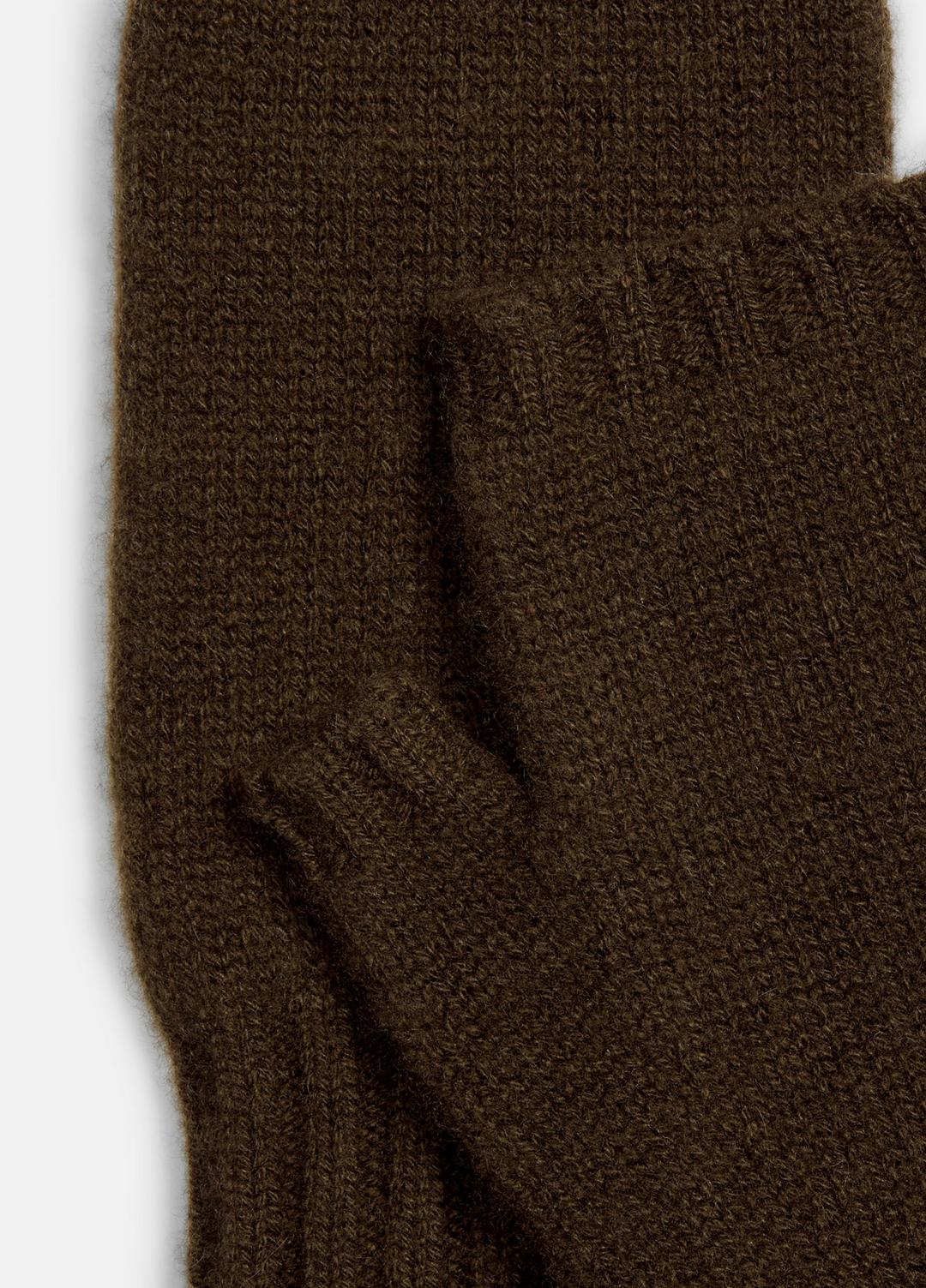 Cashmere Hand Warmers in Gloves - DARK LEAF | VINCE Men