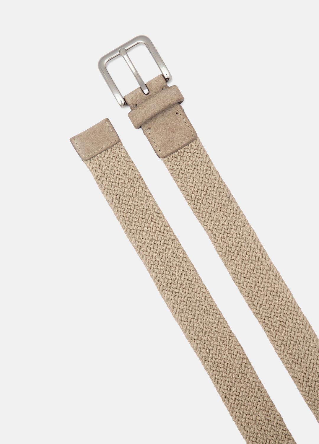Men's 32mm Stretch-Woven Belt in Belts - SANDSTORM | VINCE Men