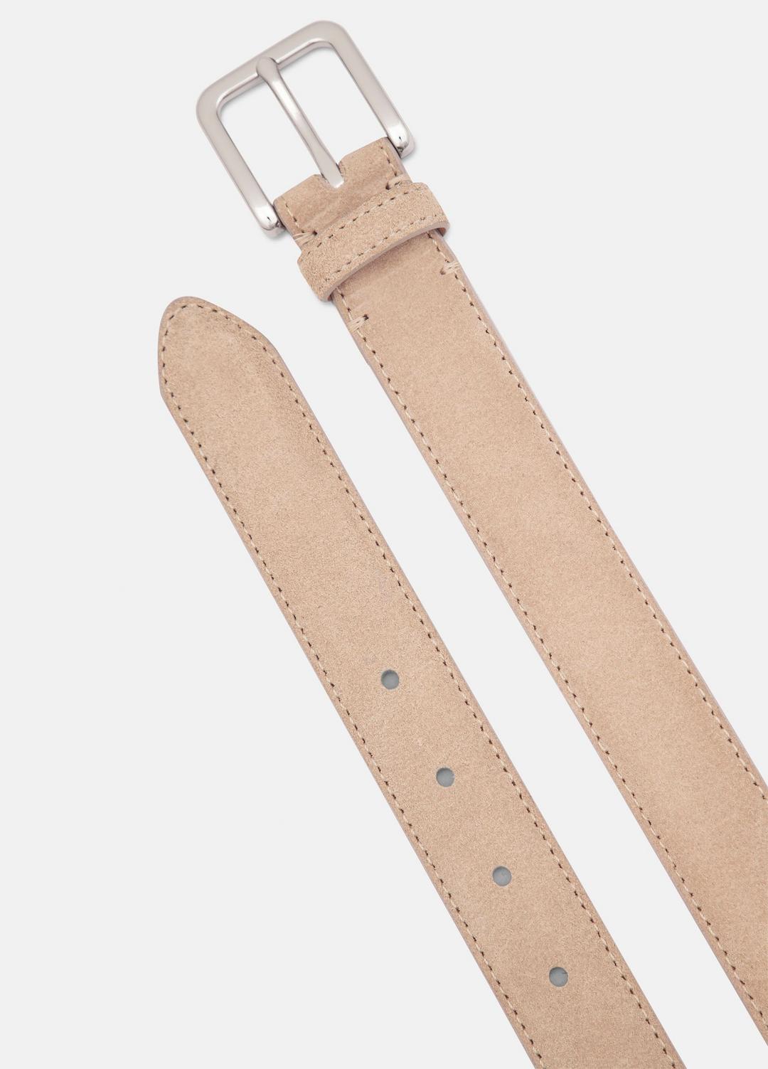 Men's 30mm Stitched Suede Belt in Belts - NEW CAMEL | VINCE Men