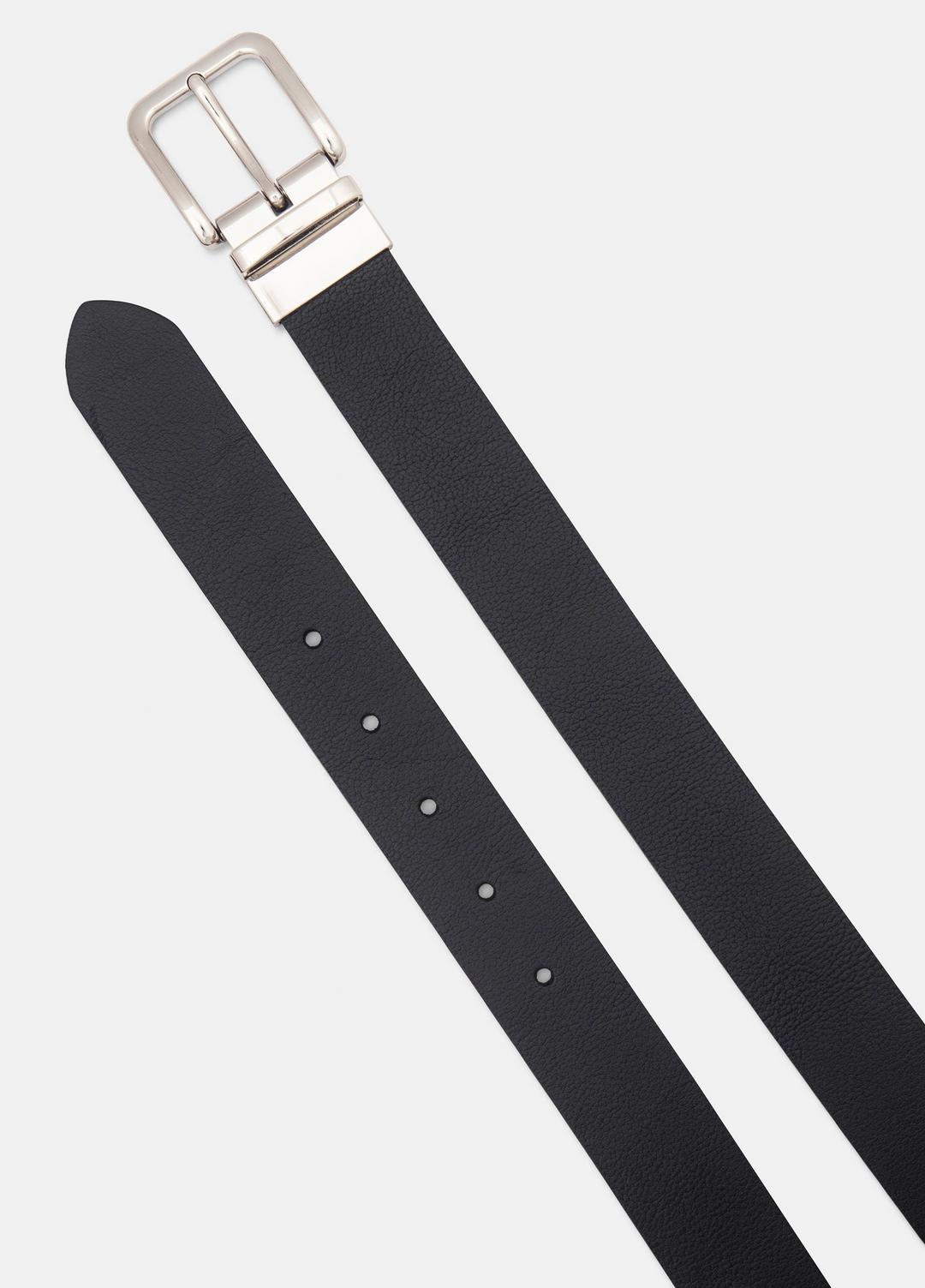 Men’s 32mm Reversible Leather Belt in Belts - BLACK | VINCE Men