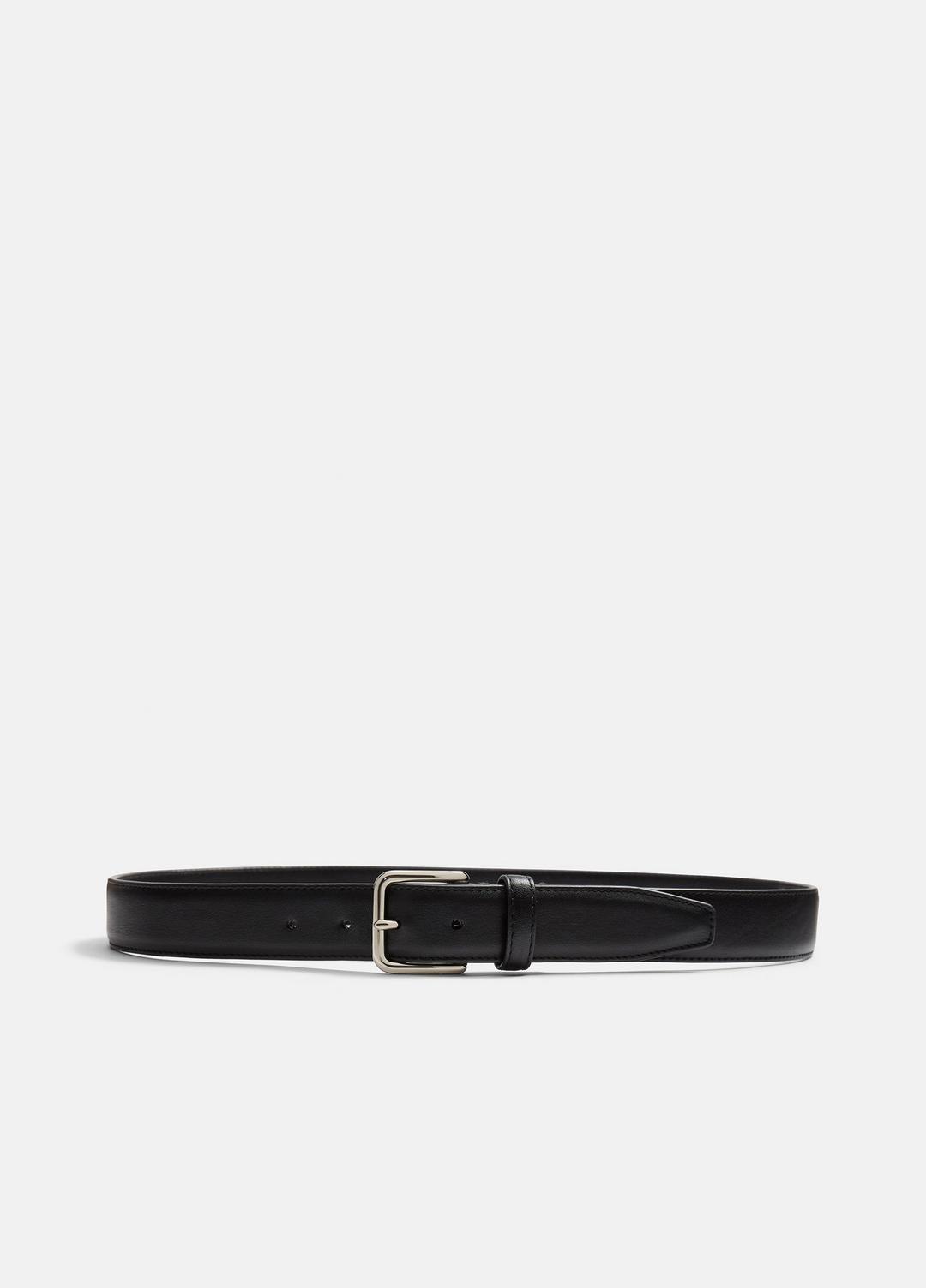 Men’s Classic Leather Belt in Belts - BLACK | VINCE Men