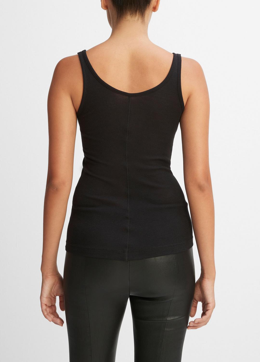 Scoop Neck Tank in Shirts & Tees - BLACK | VINCE Sale