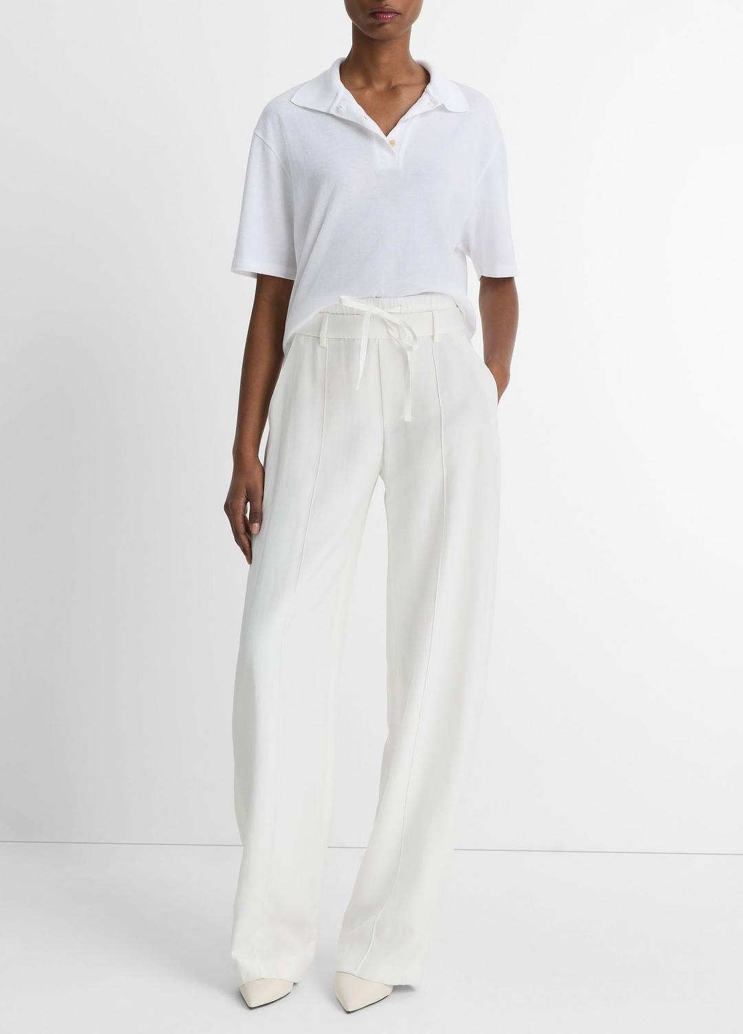 Easy Cotton Polo Shirt in Shirts & Tees - OPTIC WHITE | VINCE Sale