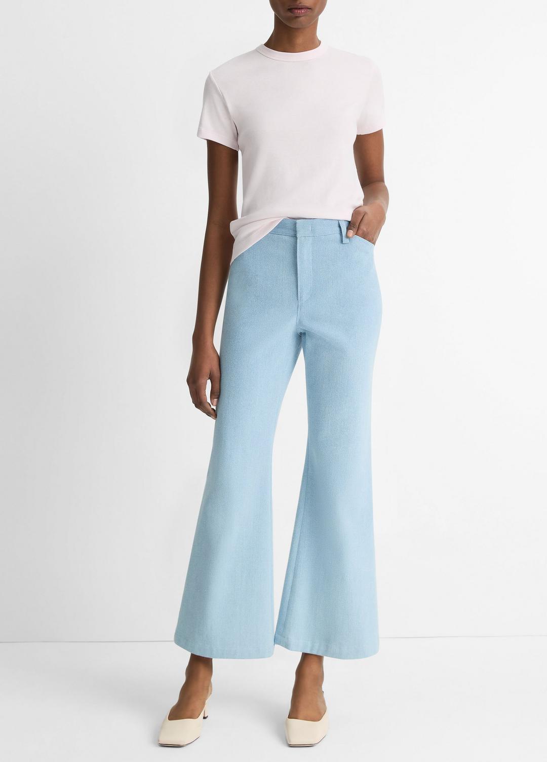 Pima Cotton-Blend '90s Shrunken T-Shirt in Shirts & Tees - BALLET | VINCE Sale