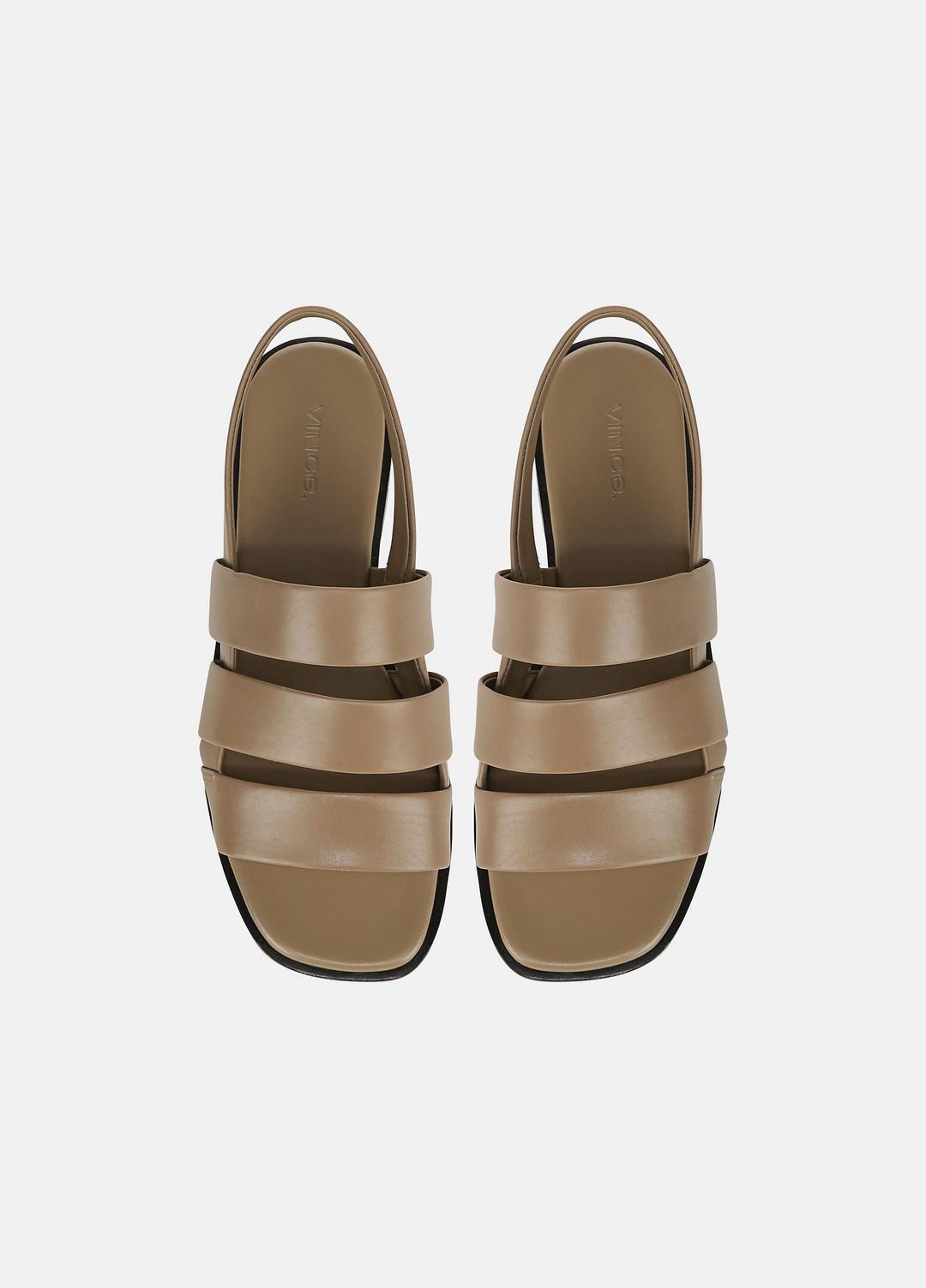 Mazie Leather Slingback Sandal in Shoes - SAND SHELL | VINCE Sale