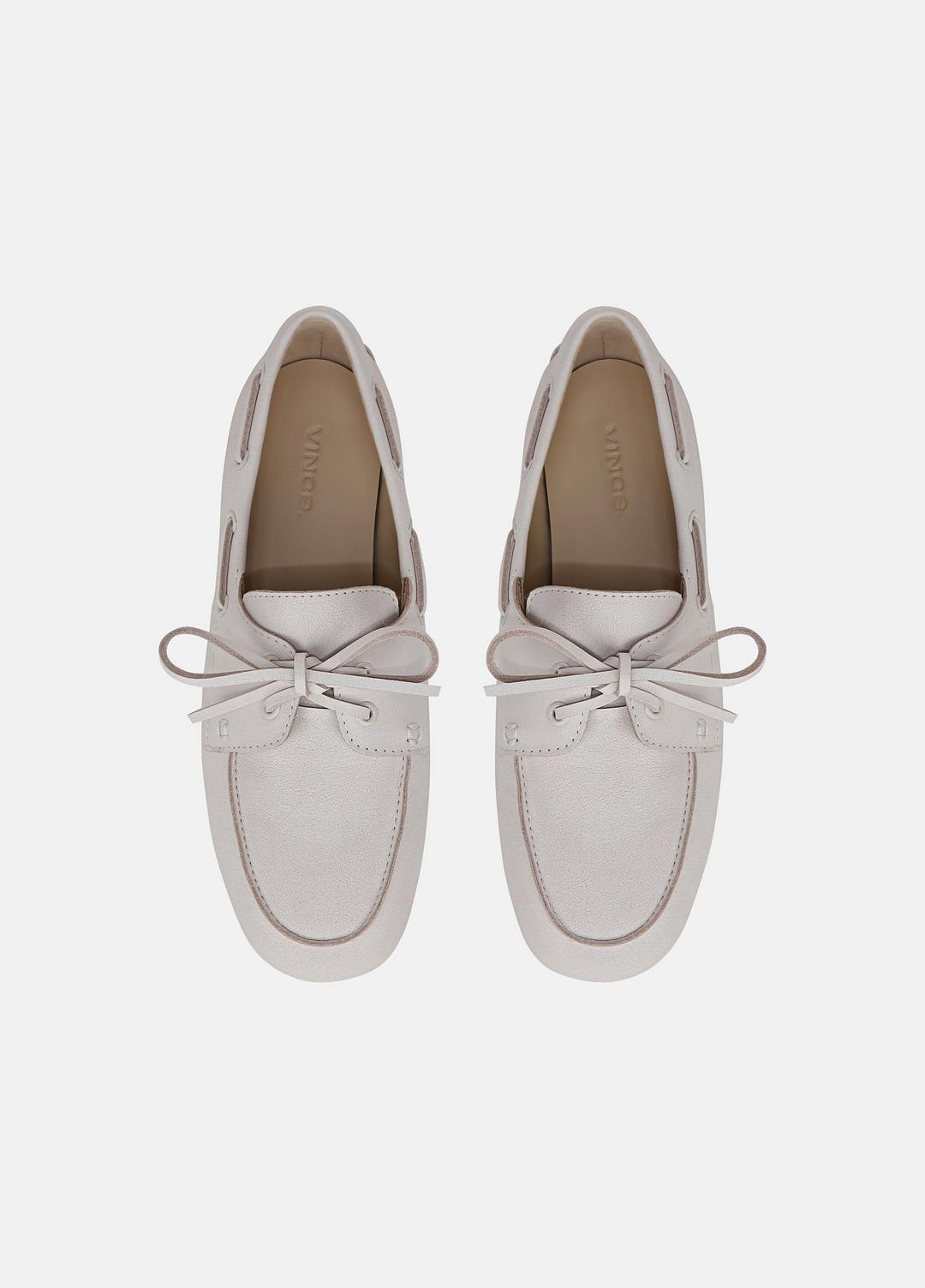 Marin Leather Lace-Up Loafer in Shoes - WHITE/SABBIA | VINCE Sale