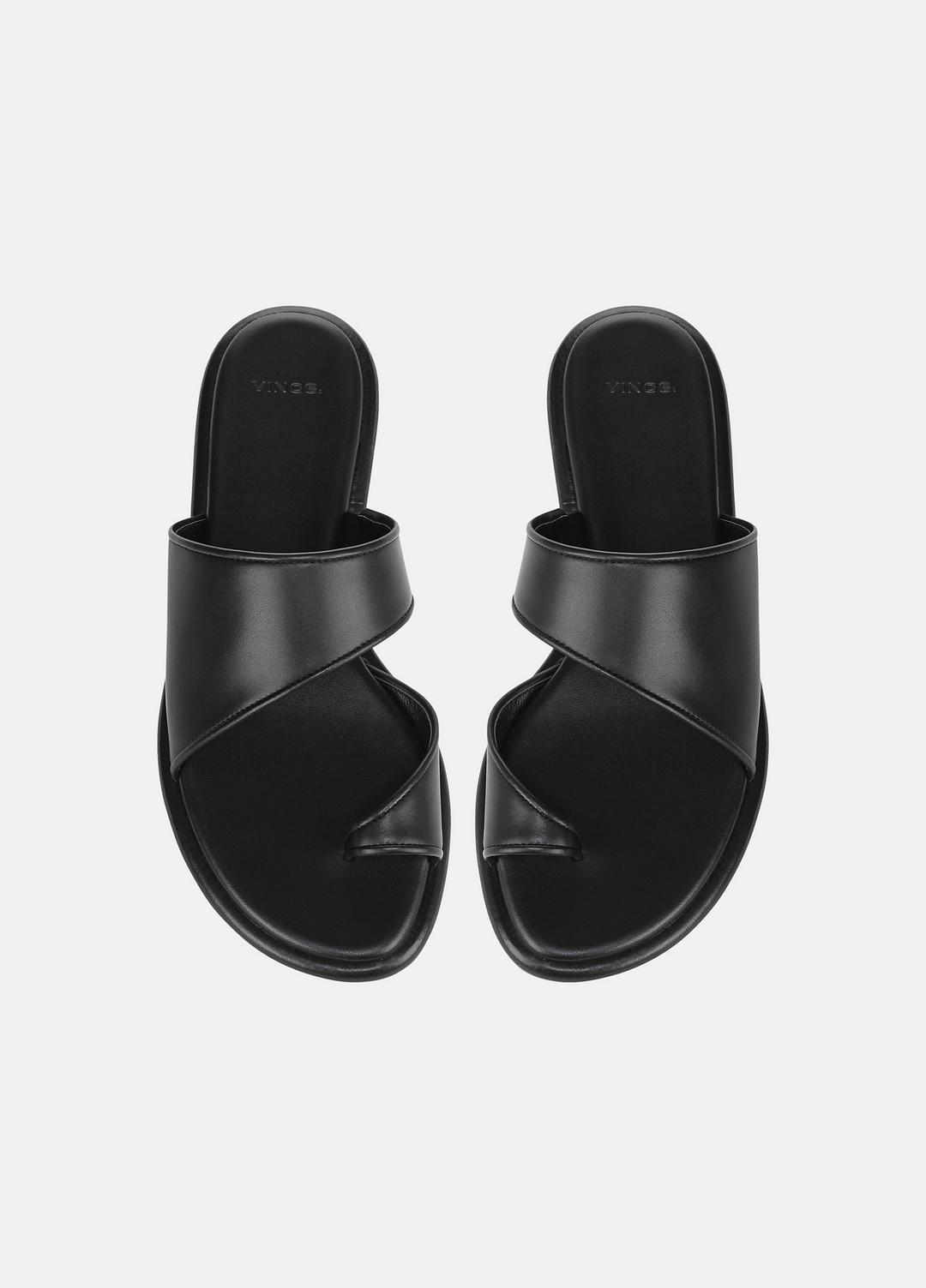 Lukas Leather Sandal in Shoes - BLACK | VINCE Sale