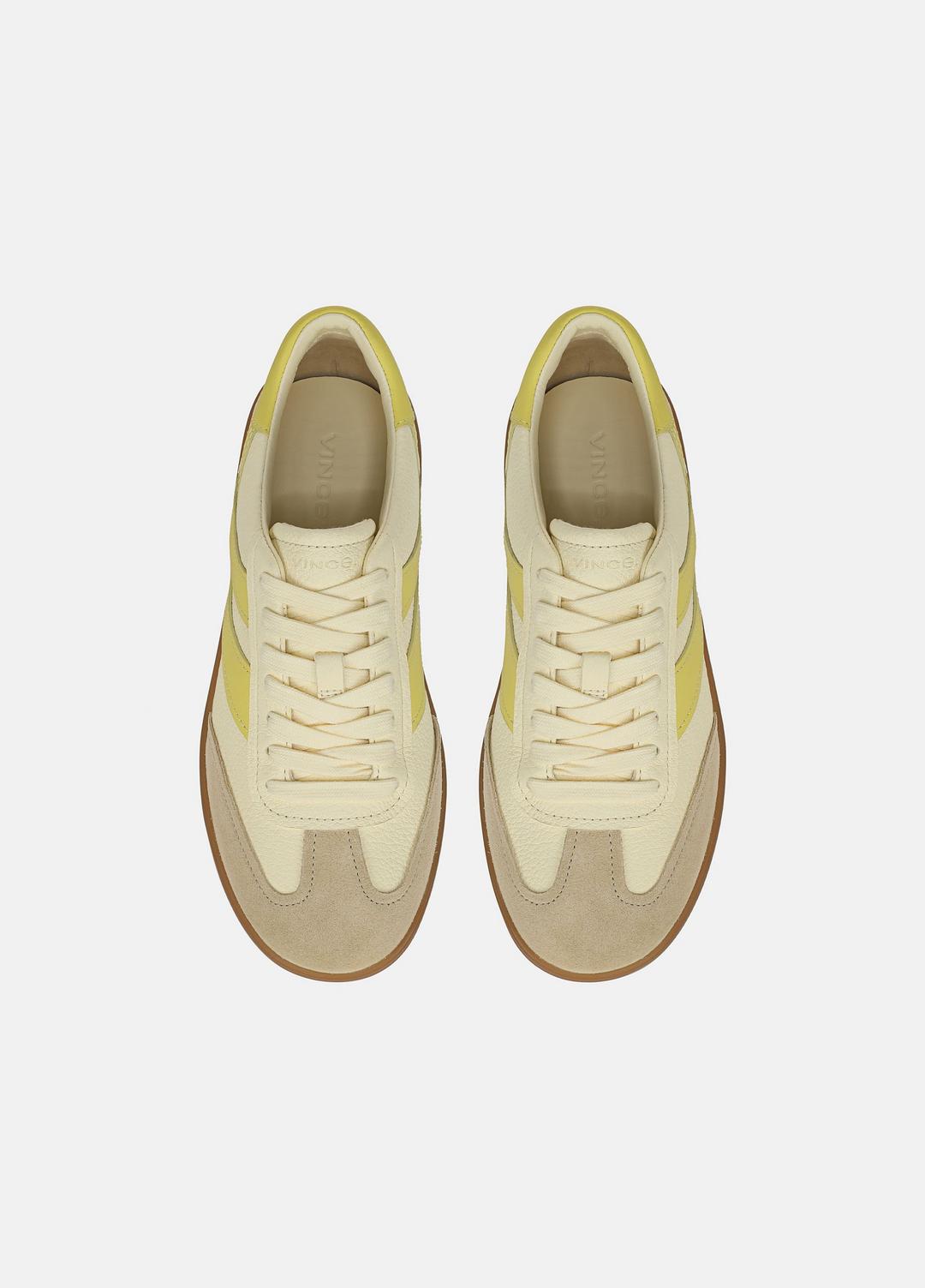 Oasis Leather & Suede Sneaker in Shoes - SAND DUST/STRAW SEED/CHAMOMILE | VINCE Sale
