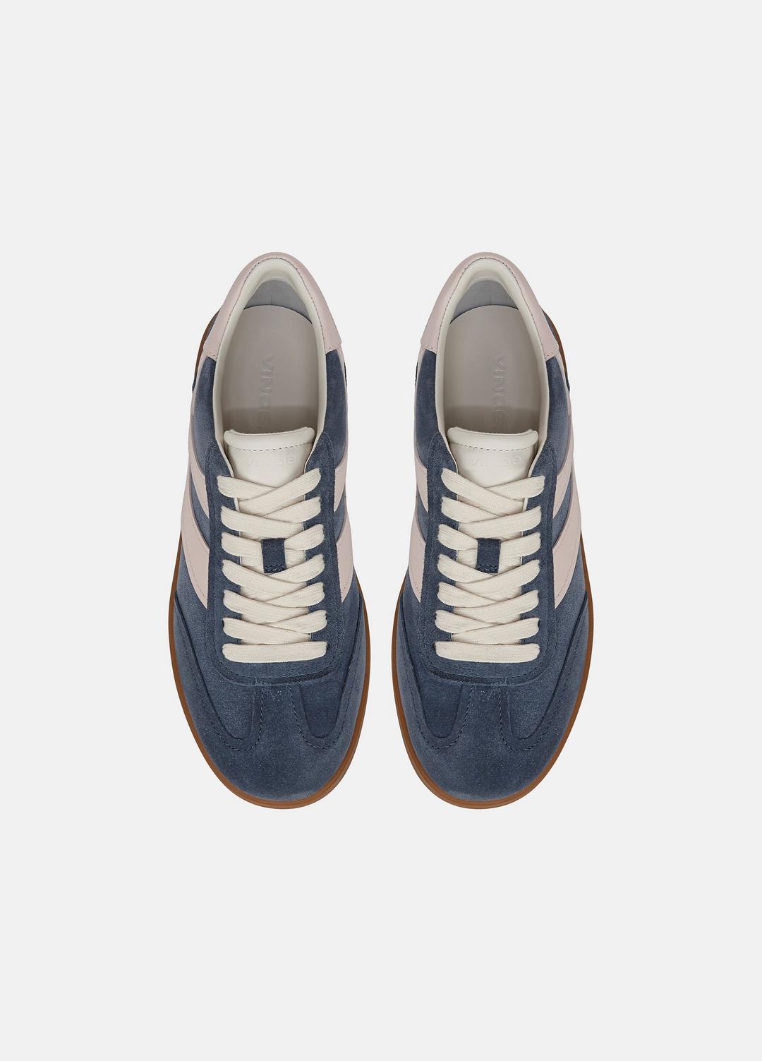 Oasis Suede & Leather Sneaker in Shoes - HUNTINGTON BLUE/POWDER PINK | VINCE Sale