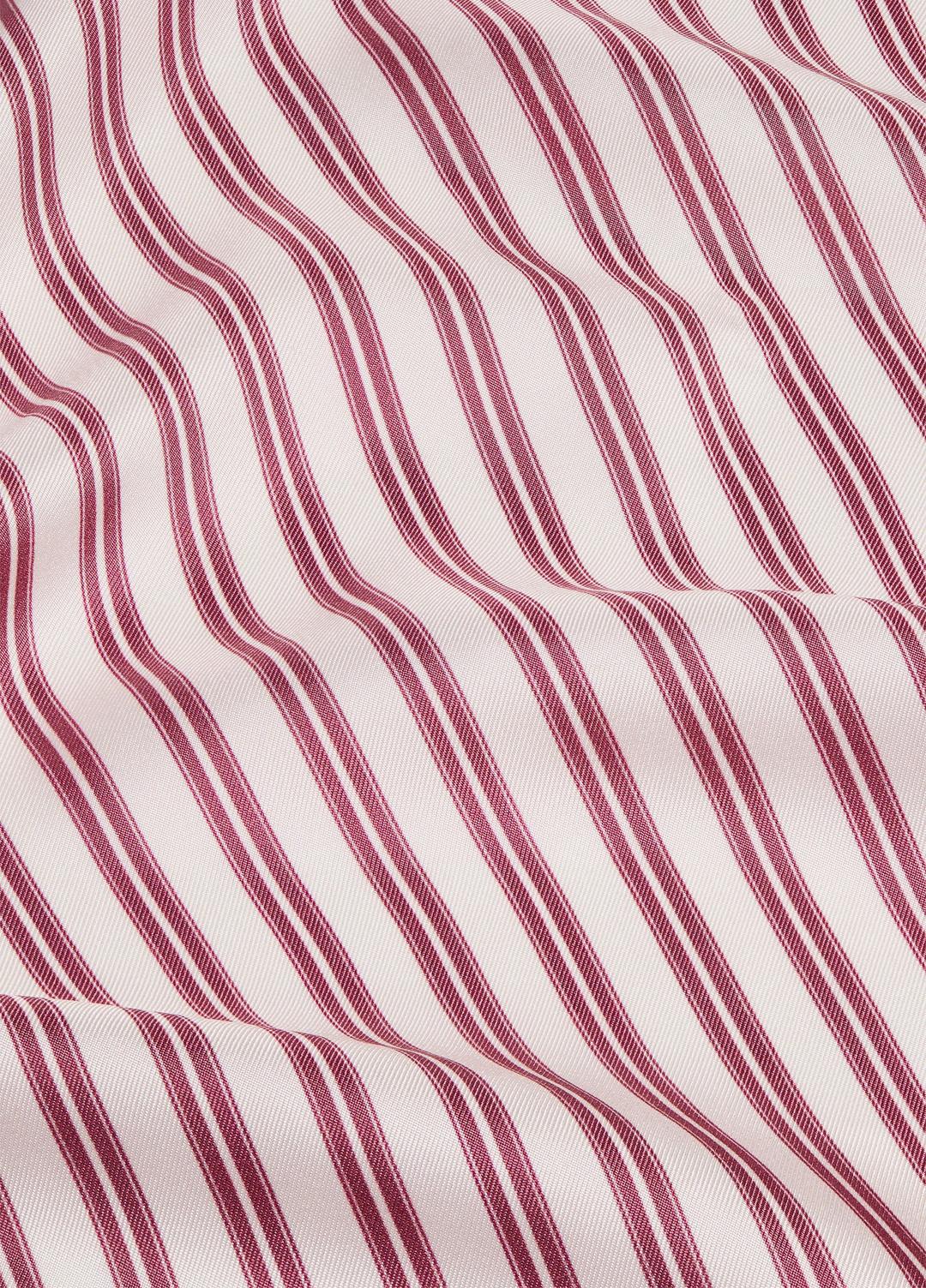 Till Stripe Silk Scarf in Accessories - PEONY WOOD/OFF WHITE | VINCE Sale