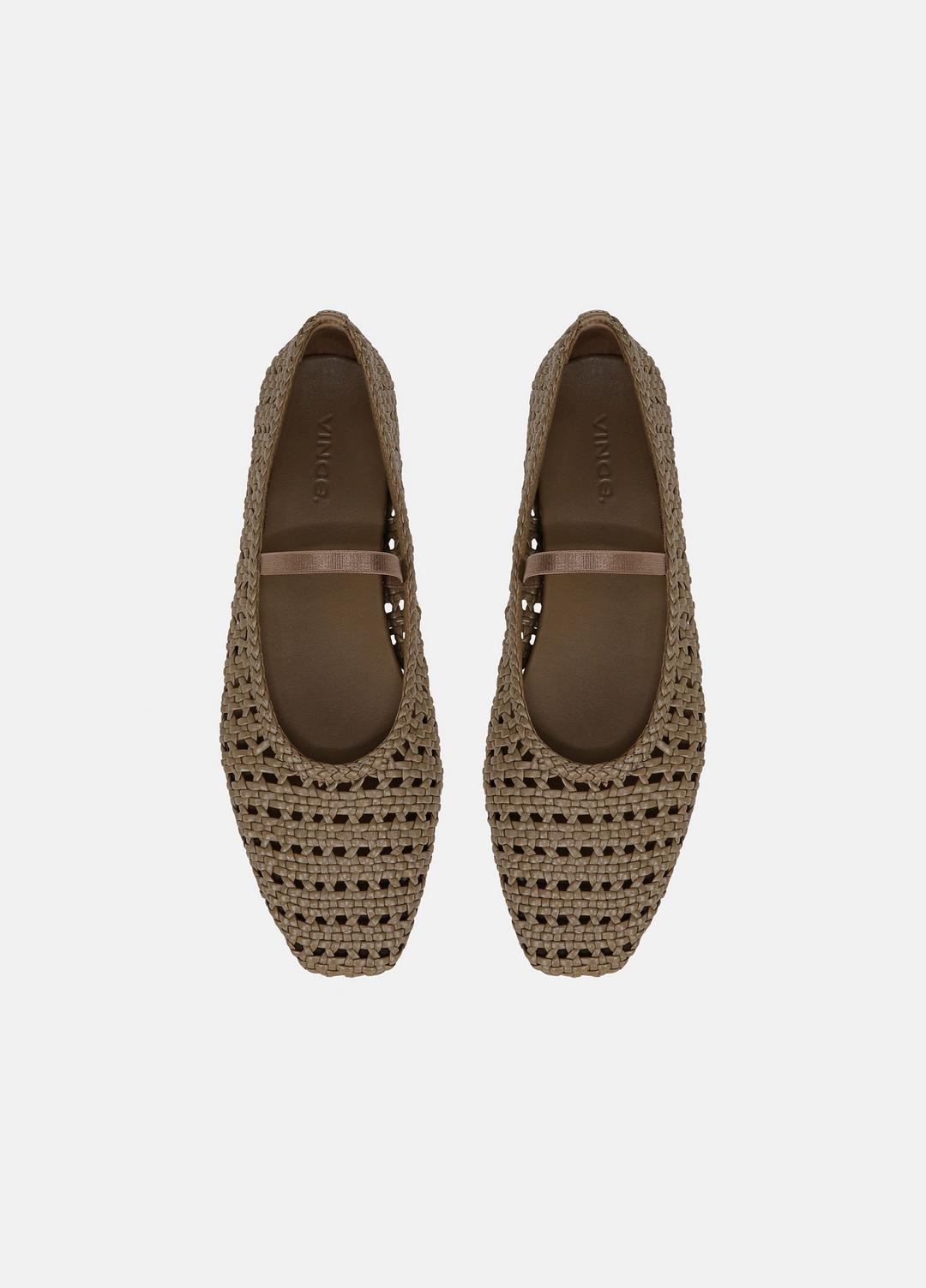 Vivian Leather Mary Jane Flat in Shoes - SAND SHELL | VINCE Sale