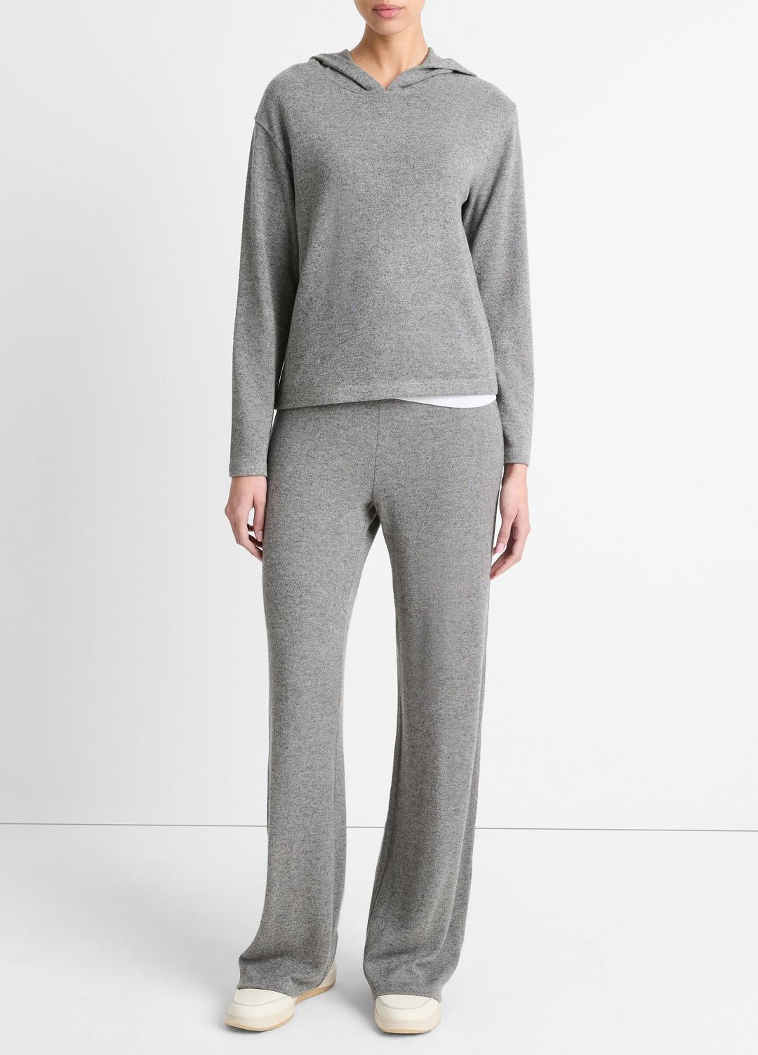 Cozy Long-Sleeve Hoodie in Shirts & Tees - DARK HEATHER GREY | VINCE Sale