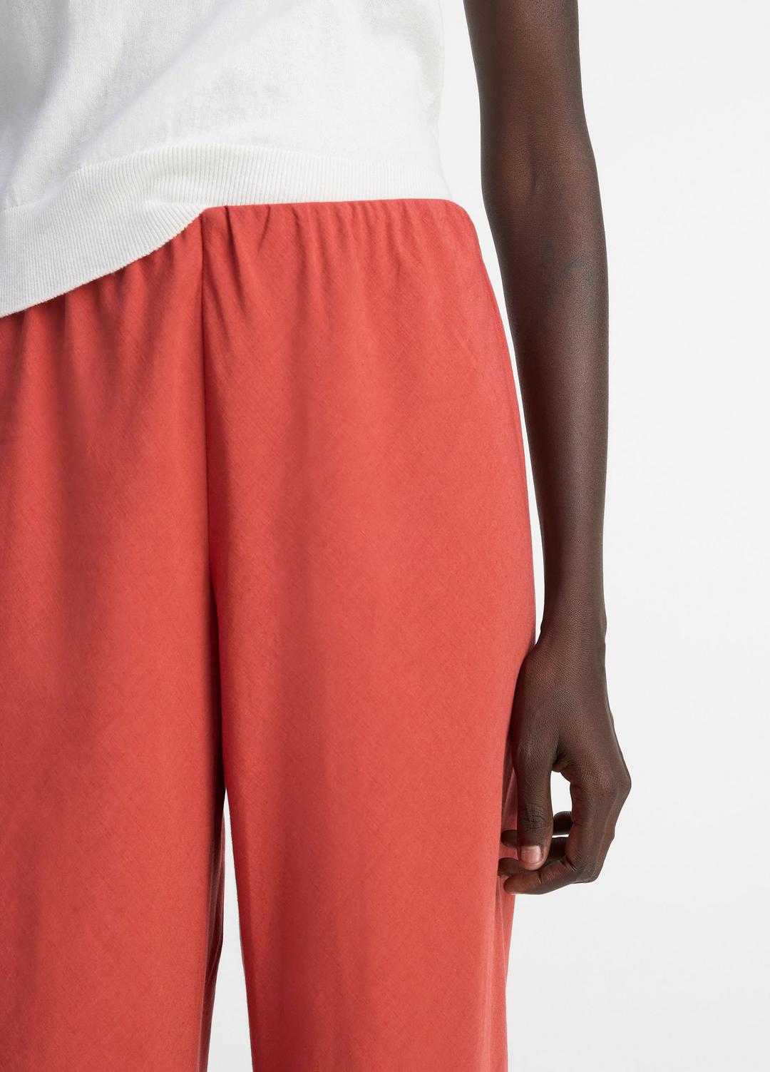 Cotton-Blend High-Waist Bias Pant in Pants & Shorts - TERRA | VINCE Sale