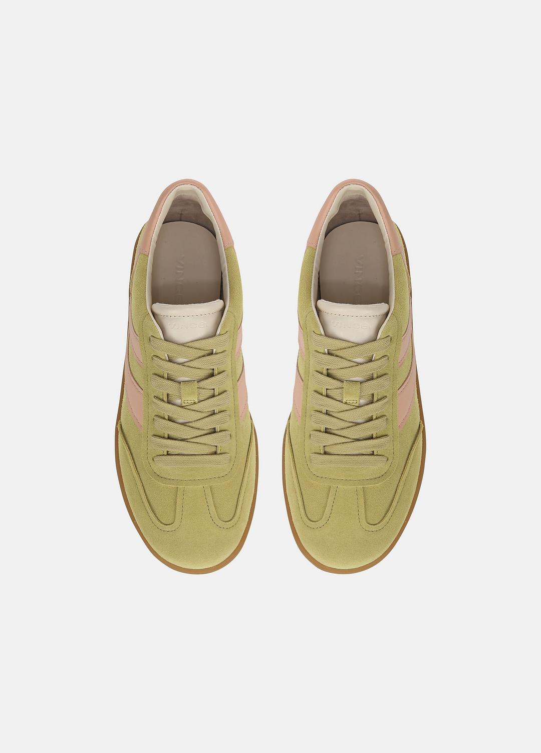 Oasis Suede & Leather Sneaker in Shoes - DRIED CITRUS/LOTUS BLUSH | VINCE Sale