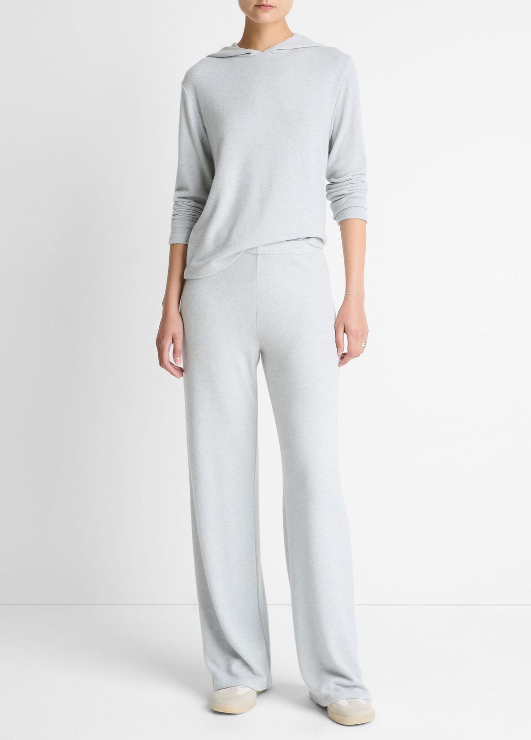 VINCE Women Cozy Wide-Leg Pant in Wide Leg HEATHER PALE GREY
