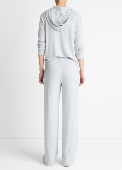 VINCE Women Cozy Wide-Leg Pant in Wide Leg HEATHER PALE GREY