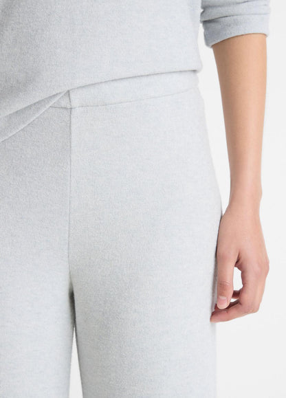 VINCE Women Cozy Wide-Leg Pant in Wide Leg HEATHER PALE GREY