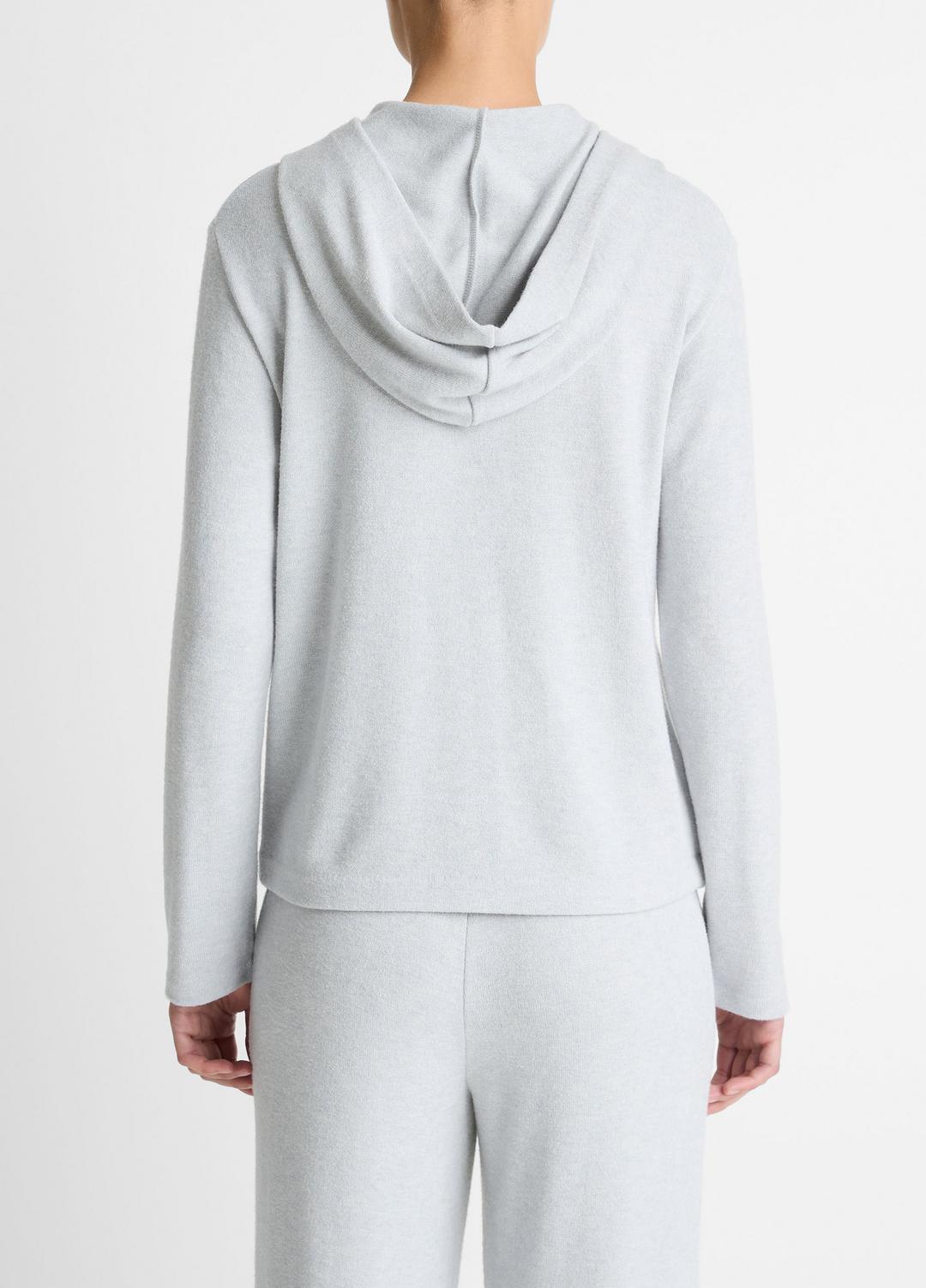 VINCE Women Cozy Long-Sleeve Hoodie in Sweatshirts & Hoodies HEATHER PALE GREY