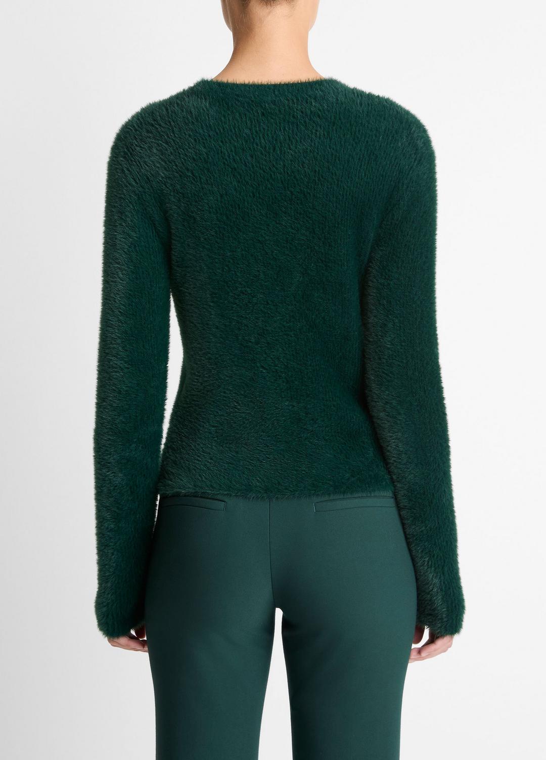 VINCE Women Eyelash Crew Neck Sweater in Crew Neck JUNIPER