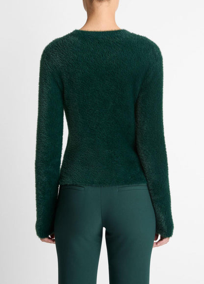 VINCE Women Eyelash Crew Neck Sweater in Crew Neck JUNIPER