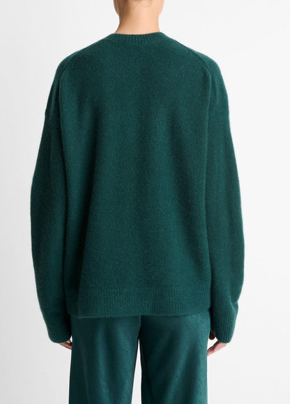 VINCE Women Plush Cashmere Crew Neck Sweater in Crew Neck JUNIPER