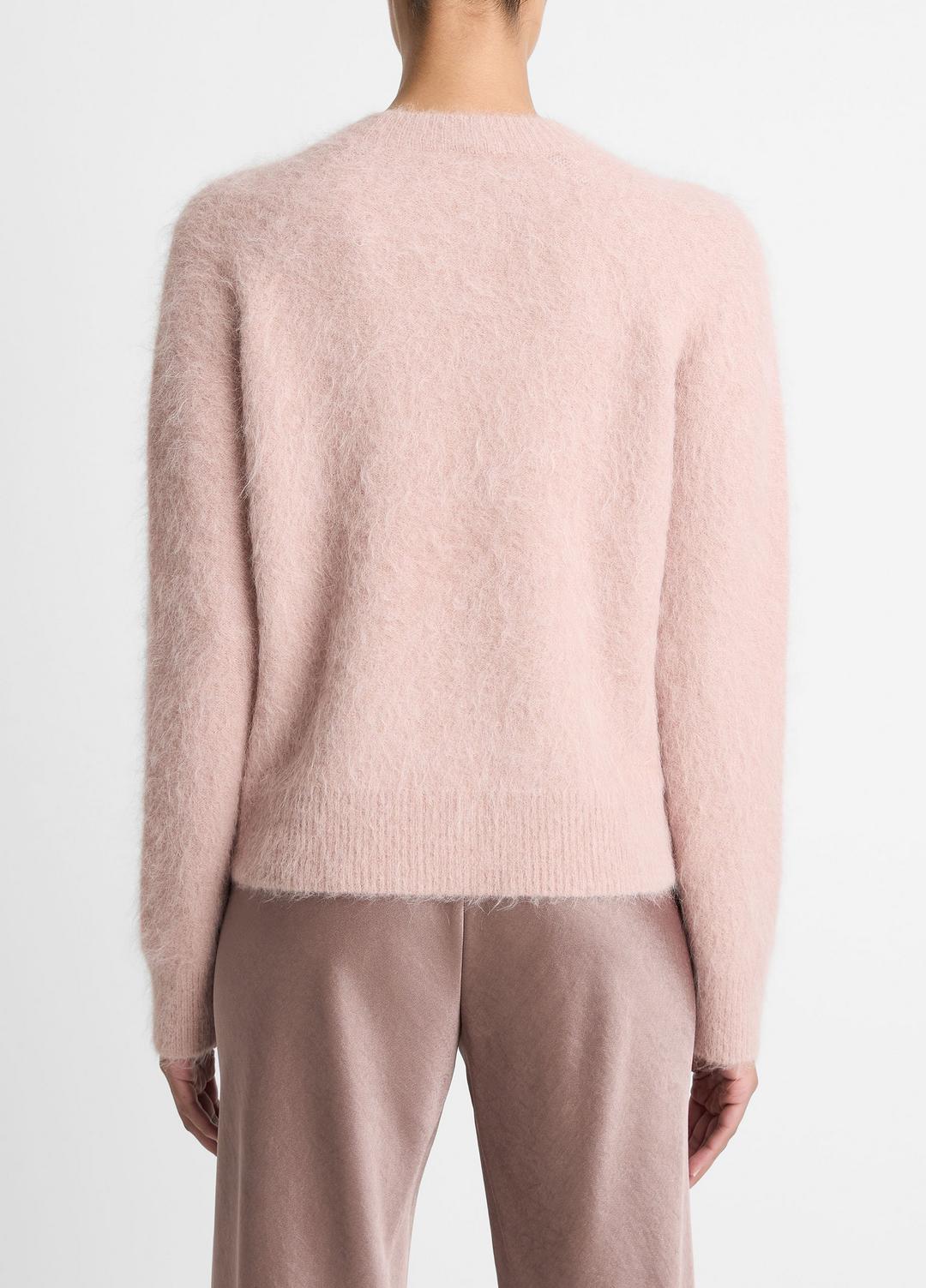 VINCE Women Brushed Alpaca-Blend Crew Neck Sweater in Crew Neck BEET ROOT