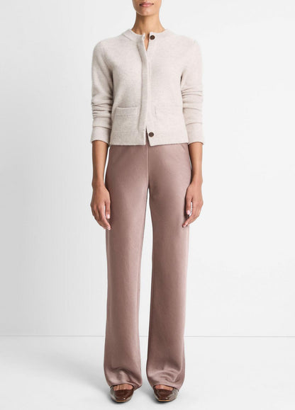 VINCE Women Plush Cashmere Shrunken Cardigan in Cardigans MARBLE