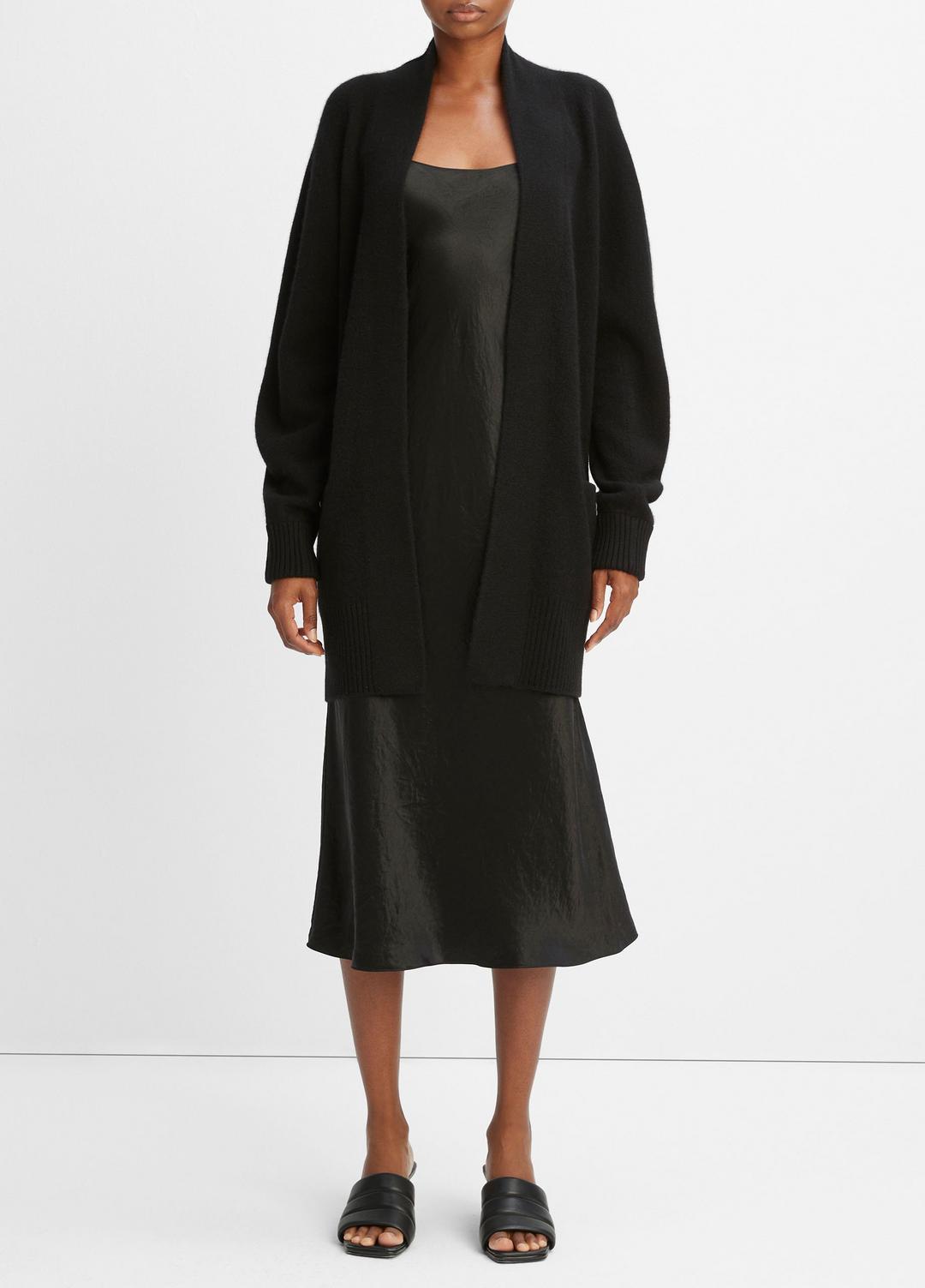 VINCE Women Cashmere Open-Front Cardigan in Cardigans BLACK